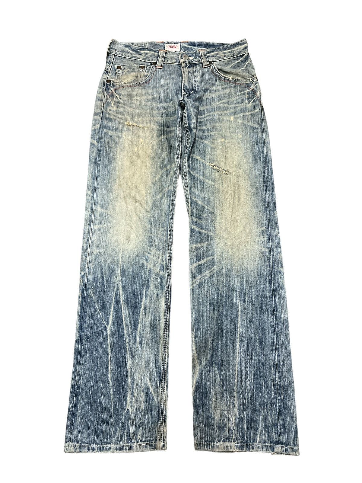 THRASHED EDWIN XV DISTRESSED DENIM PANT