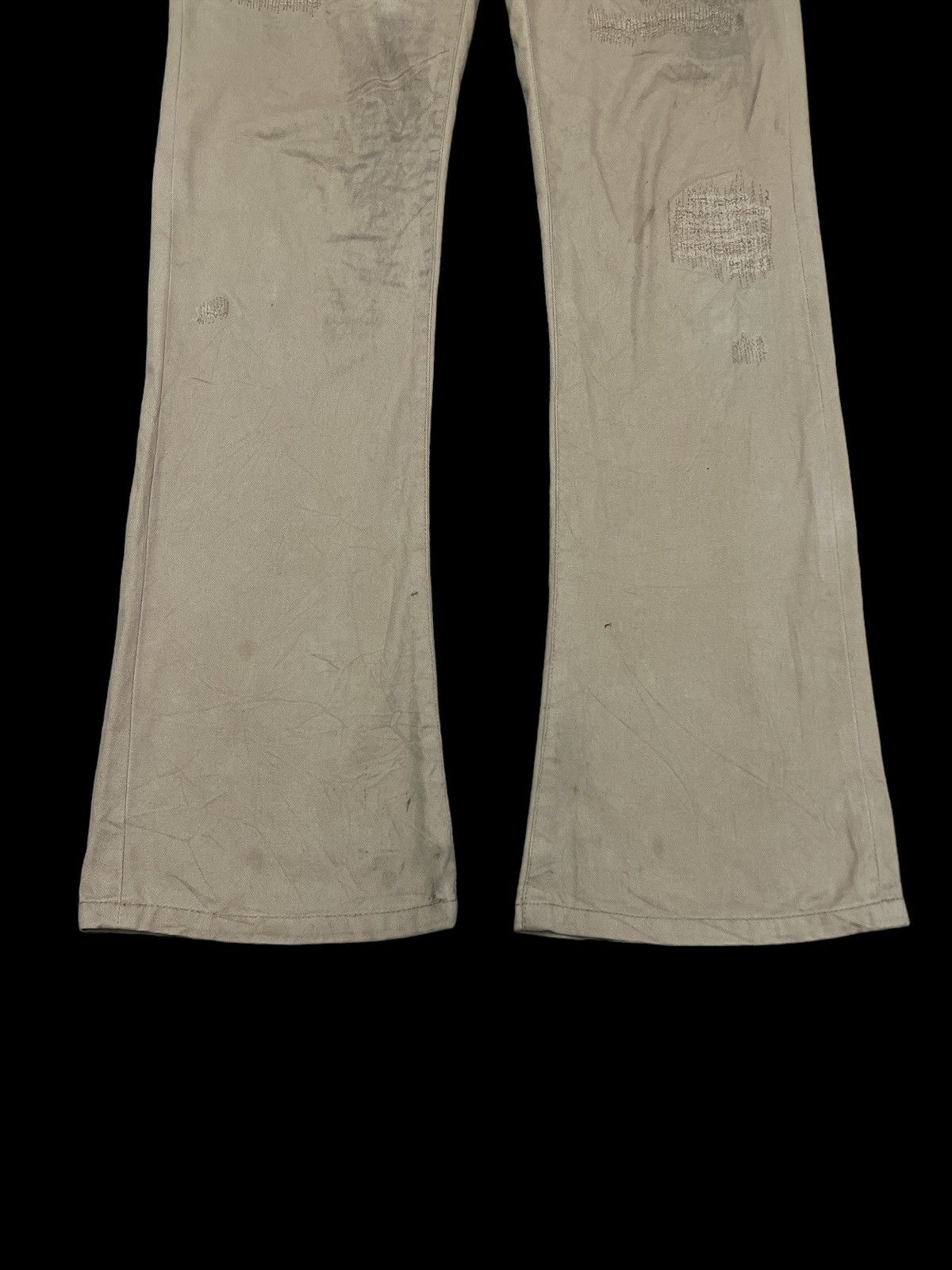 Japanese Brand × Vintage FLARED💥THRASHED JACK ROSE DISTRESSED COTTON PANT Size US 30 / EU 46 - 3 Thumbnail