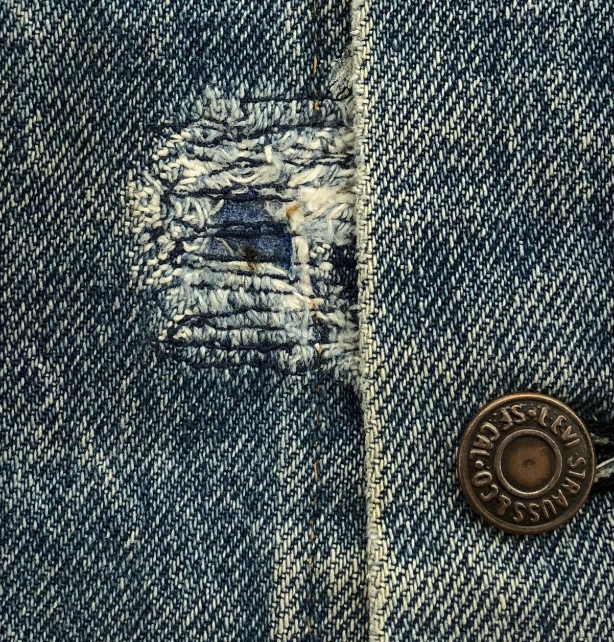 Levi's Vintage 70s Levis Denim Trucker Jacket Size US M / EU 48-50 / 2 - 15 Thumbnail