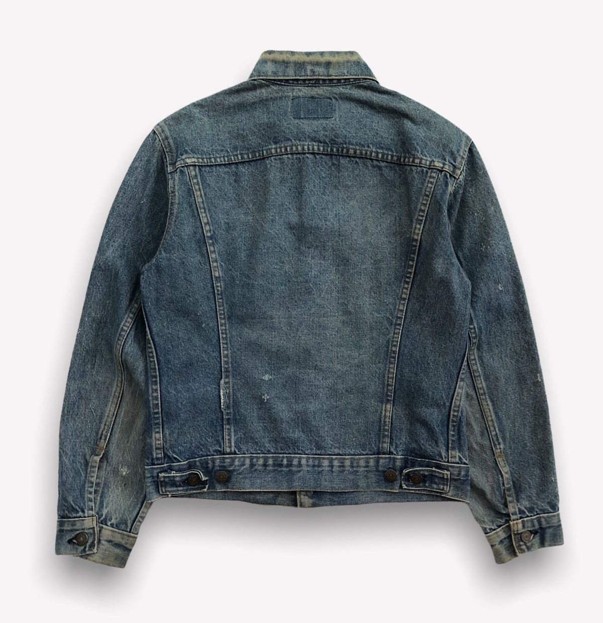 Levi's Vintage 70s Levis Denim Trucker Jacket Size US M / EU 48-50 / 2 - 2 Thumbnail