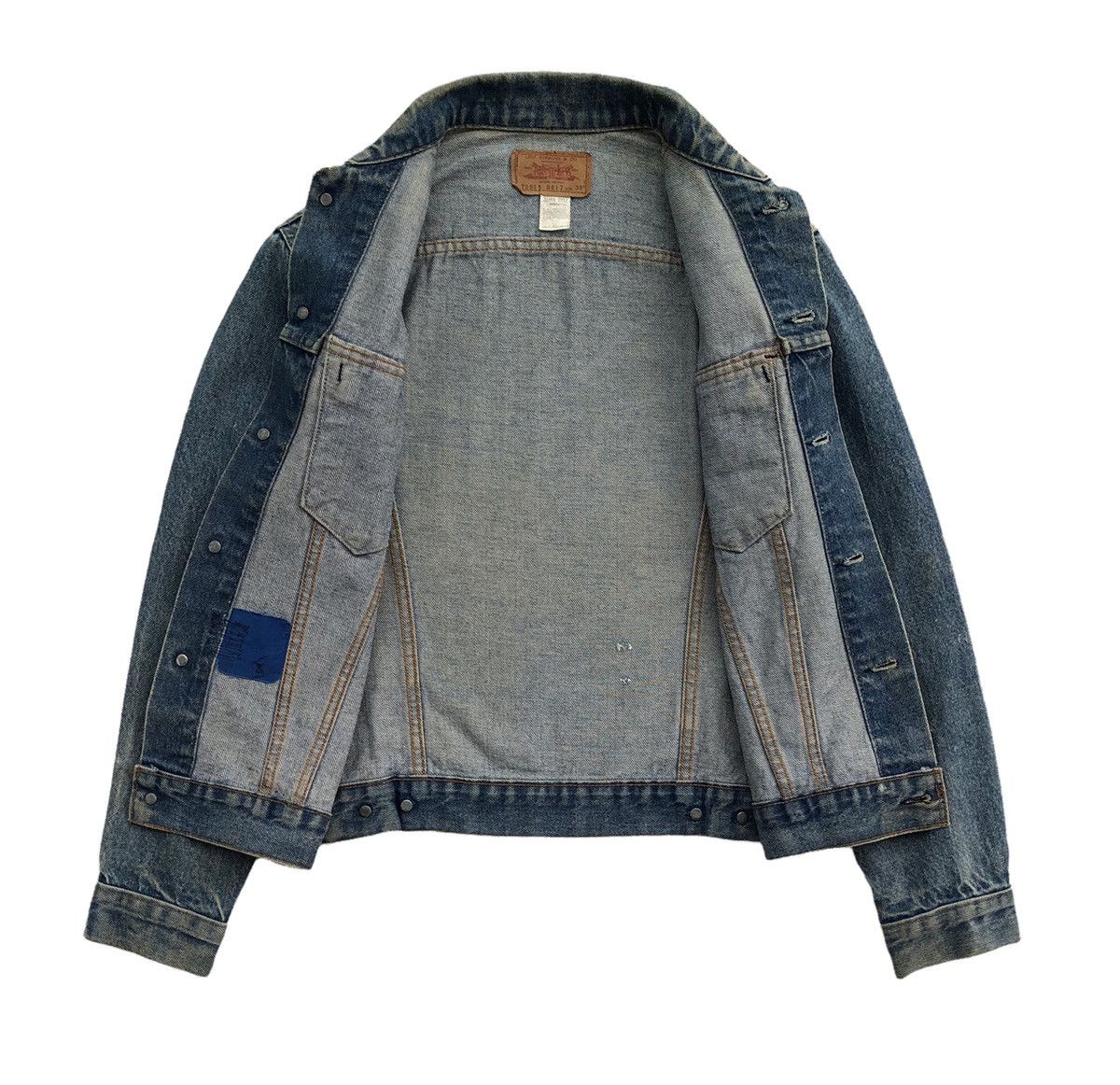 Levi's Vintage 70s Levis Denim Trucker Jacket Size US M / EU 48-50 / 2 - 3 Thumbnail