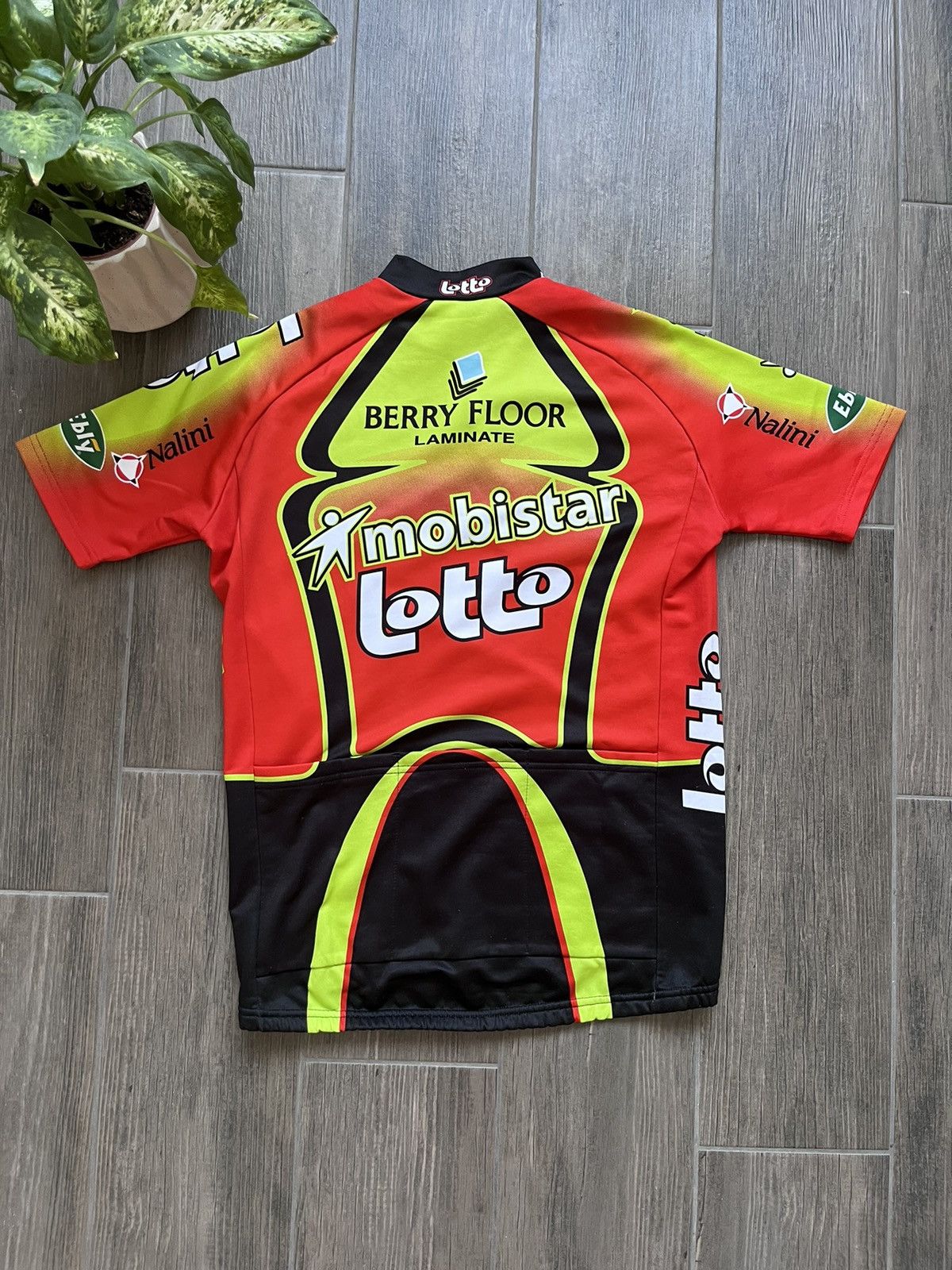 Lotto Sport Nalini Lotto Mobistar Cycling Team Bike Cycling Jersey Size US L / EU 52-54 / 3 - 2 Thumbnail