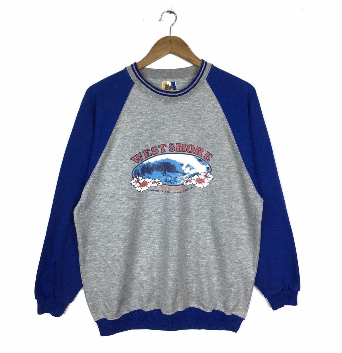 Vintage Vintage UCLA Weat Shore Hawaii Big Logo Sweatshirt Size US L / EU 52-54 / 3 - 1 Thumbnail