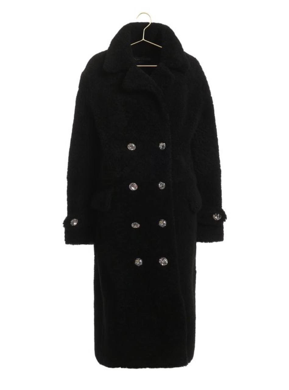 image of Grail! Tom Ford Diamonds Decoration Leather Shearling Coat in Black, Men's (Size Small)