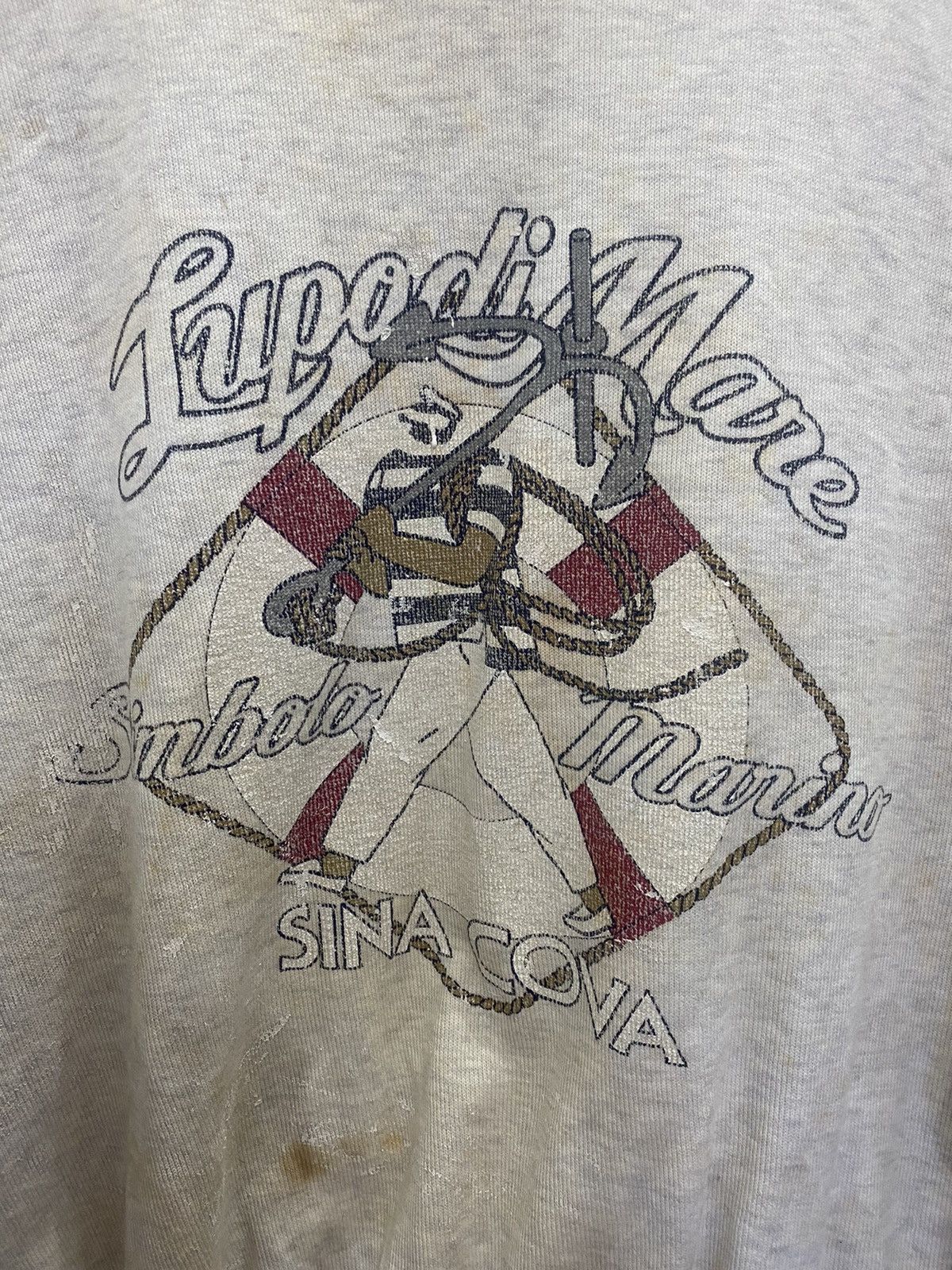 Japanese Brand × Vintage Vintage Lupo Di Mare Sina Cova Sweatshirt Size US L / EU 52-54 / 3 - 2 Thumbnail