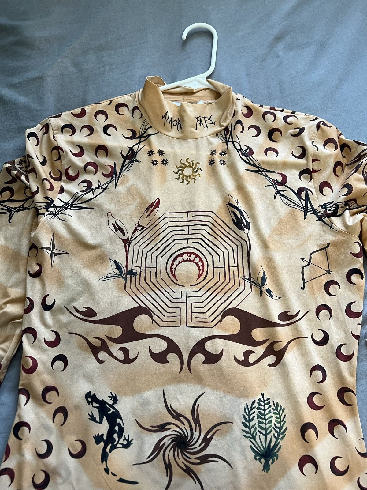 Marine Serre Marine Serra Second skin tattoo turtleneck Size US L / EU 52-54 / 3 - 6 Thumbnail