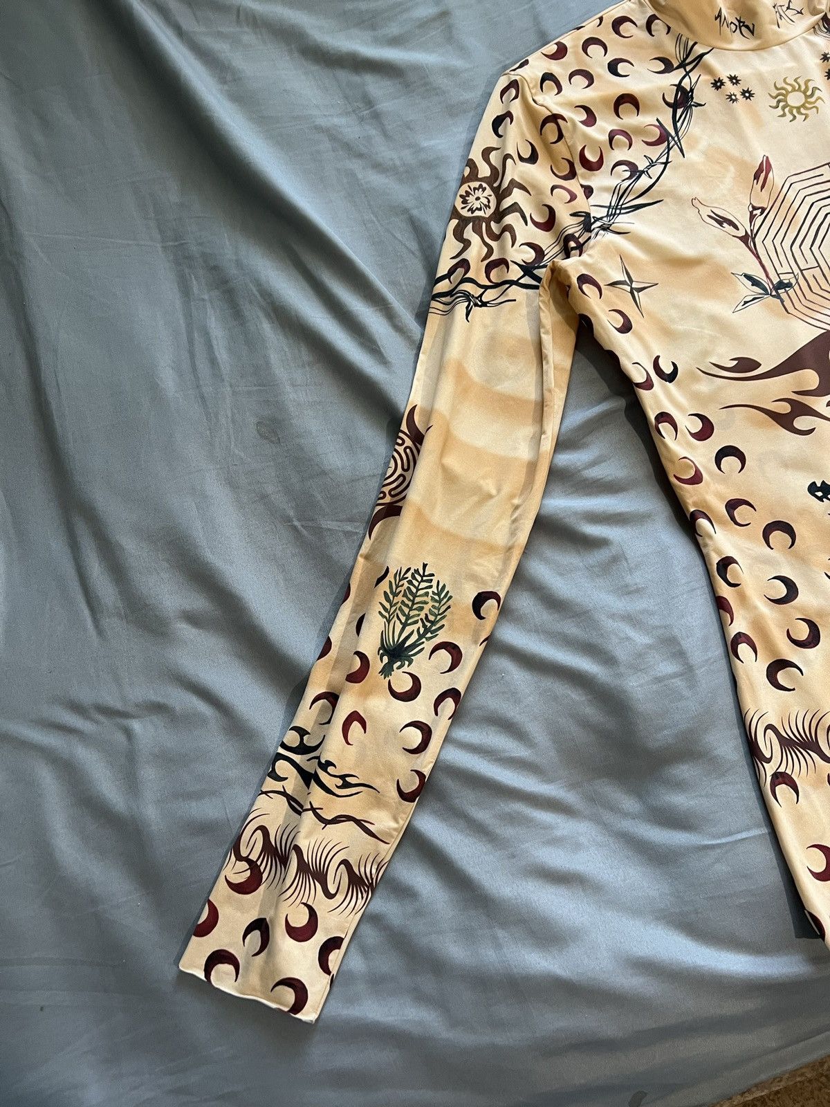 Marine Serre Marine Serra Second skin tattoo turtleneck Size US L / EU 52-54 / 3 - 8 Thumbnail