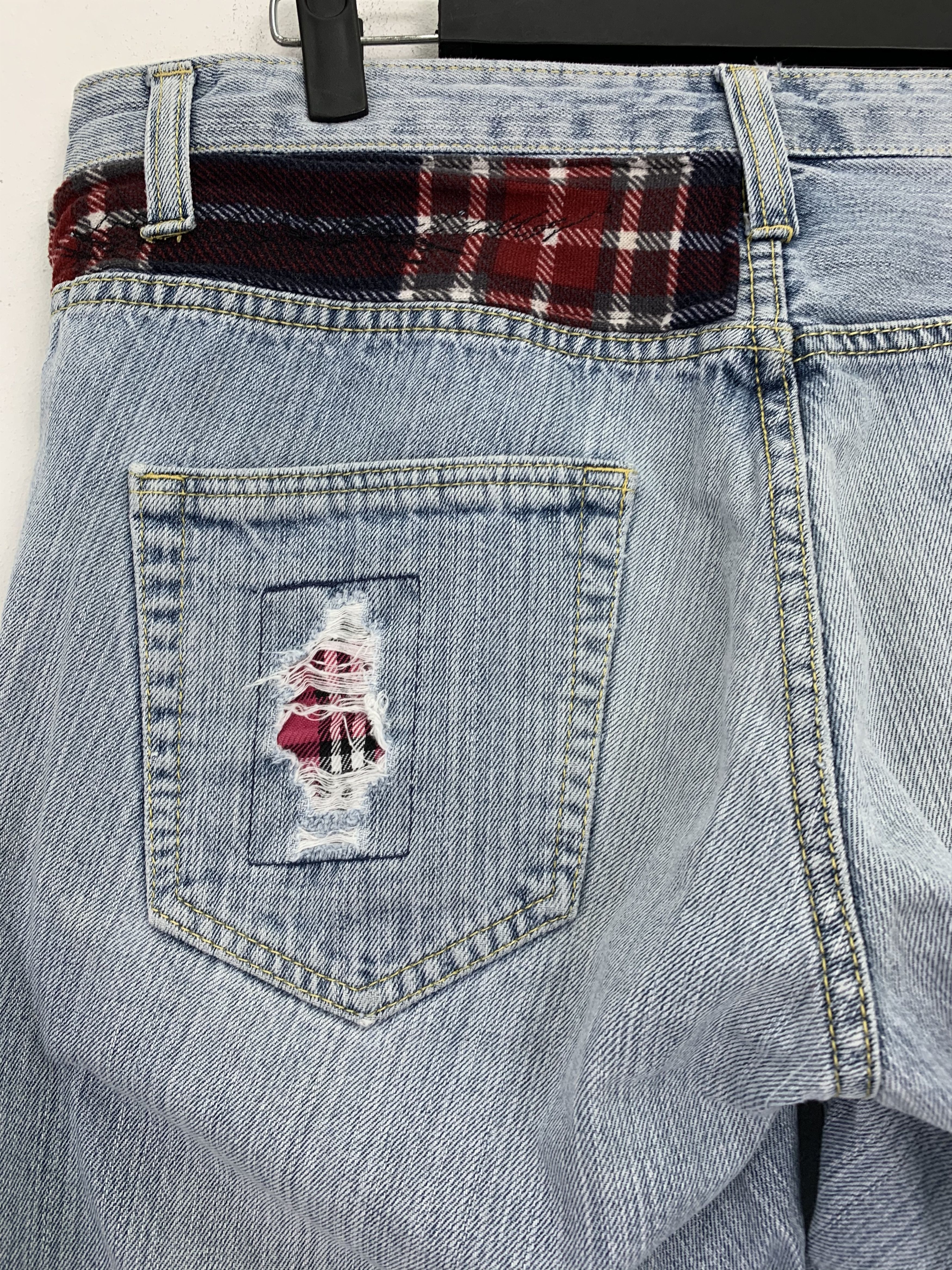 Japanese Brand Denim Pants Patches Handcrafted Streetwear Style Size US 33 - 14 Thumbnail
