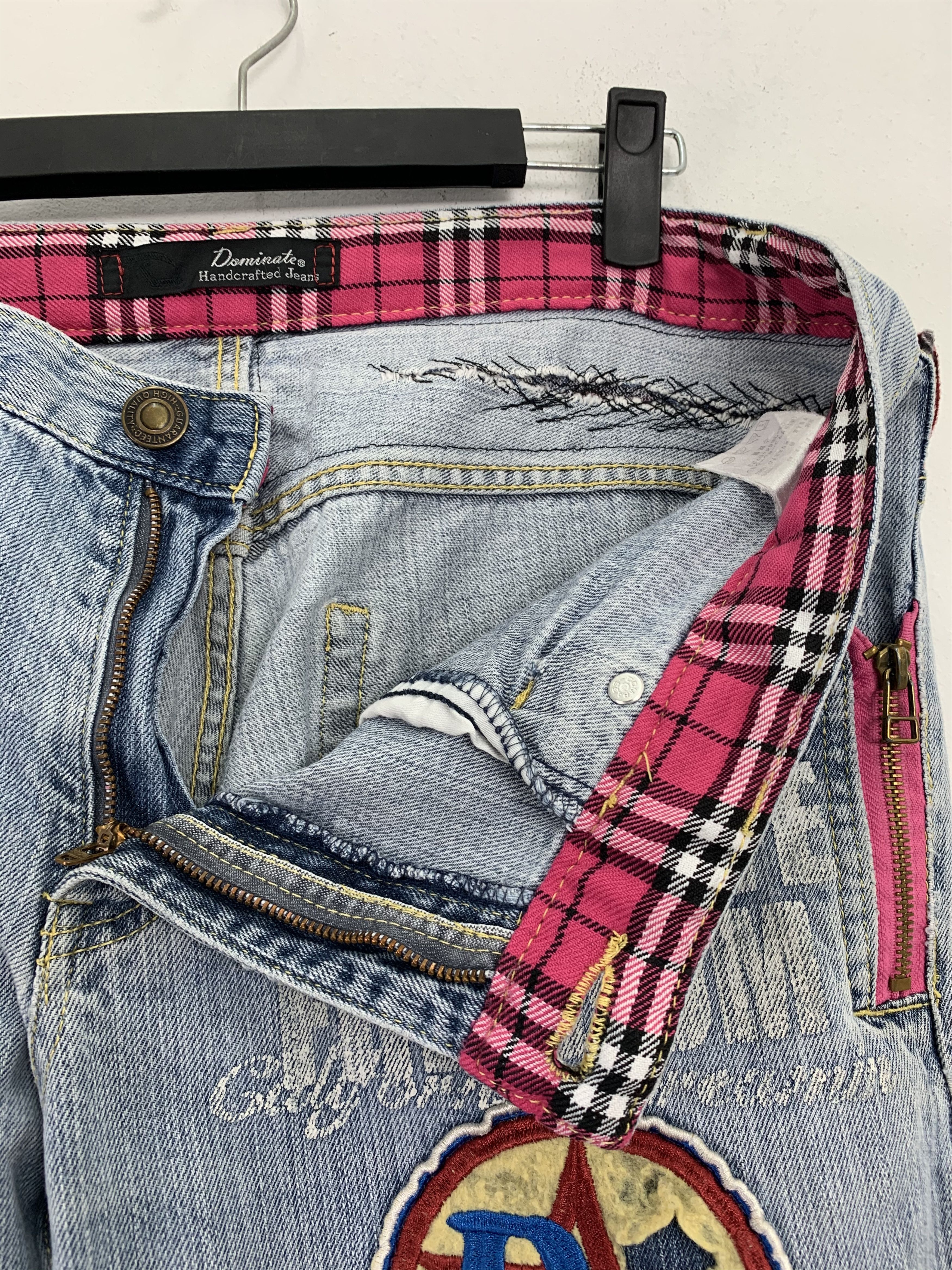 Japanese Brand Denim Pants Patches Handcrafted Streetwear Style Size US 33 - 10 Thumbnail