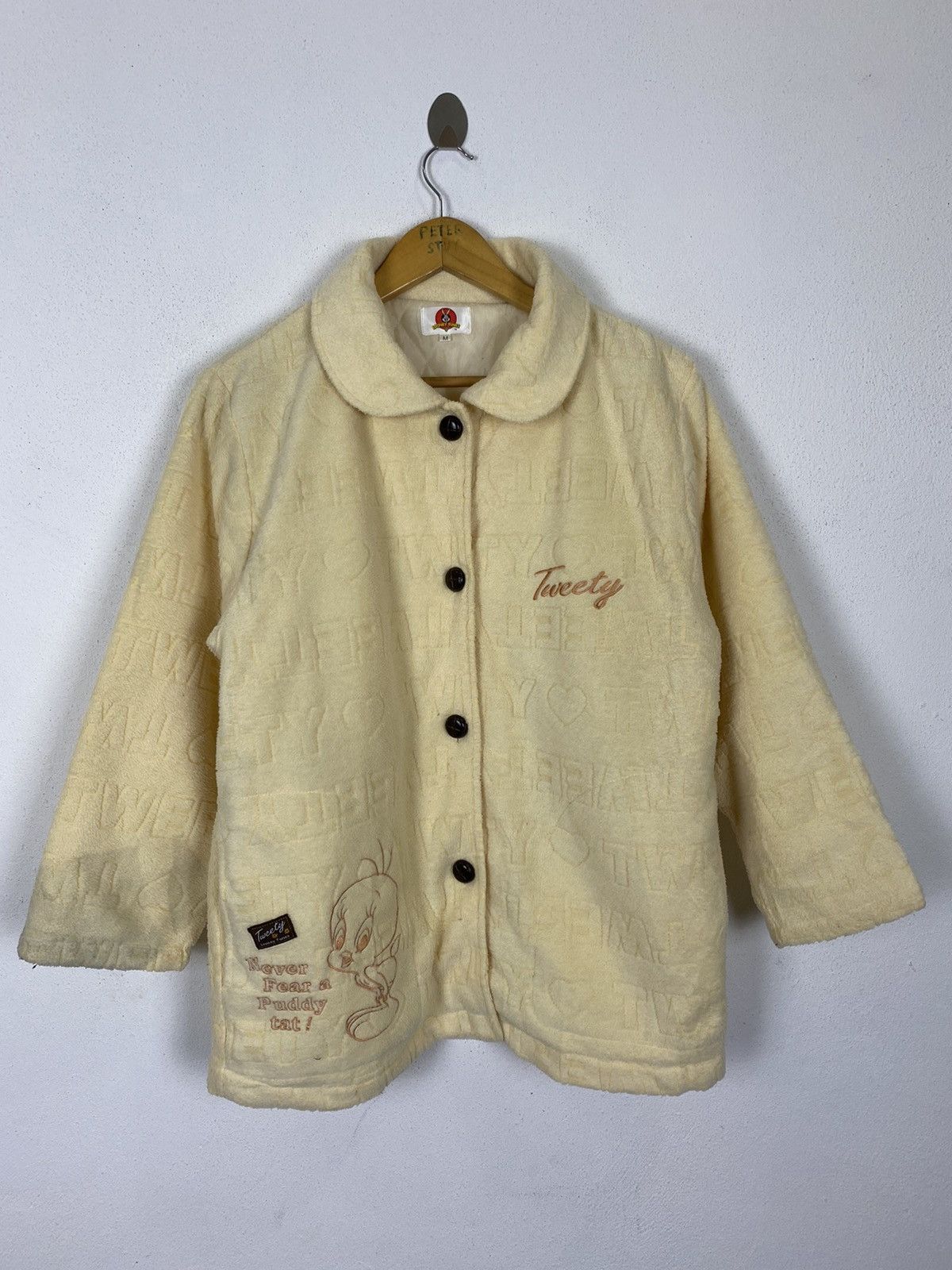 Anime × Cartoon Network LOONEY TUNES TWETTY FLEECE JACKET Size US M / EU 48-50 / 2 - 4 Thumbnail