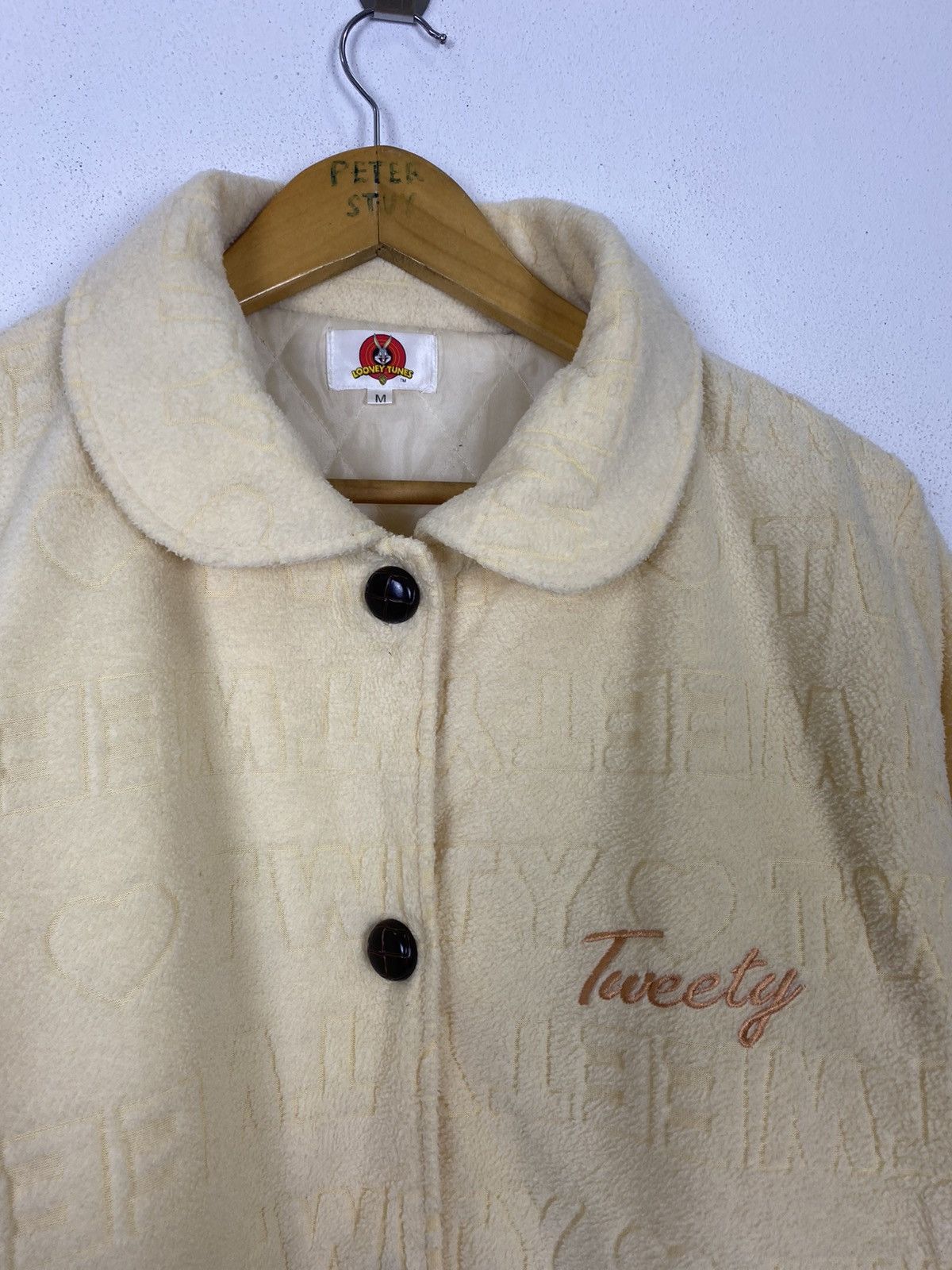 Anime × Cartoon Network LOONEY TUNES TWETTY FLEECE JACKET Size US M / EU 48-50 / 2 - 7 Thumbnail