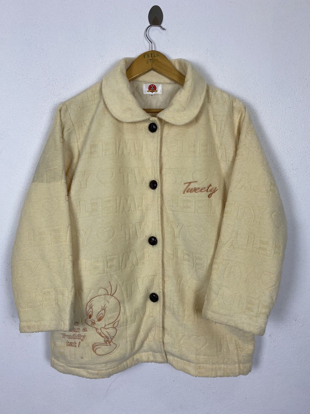 Anime × Cartoon Network LOONEY TUNES TWETTY FLEECE JACKET Size US M / EU 48-50 / 2 - 3 Thumbnail