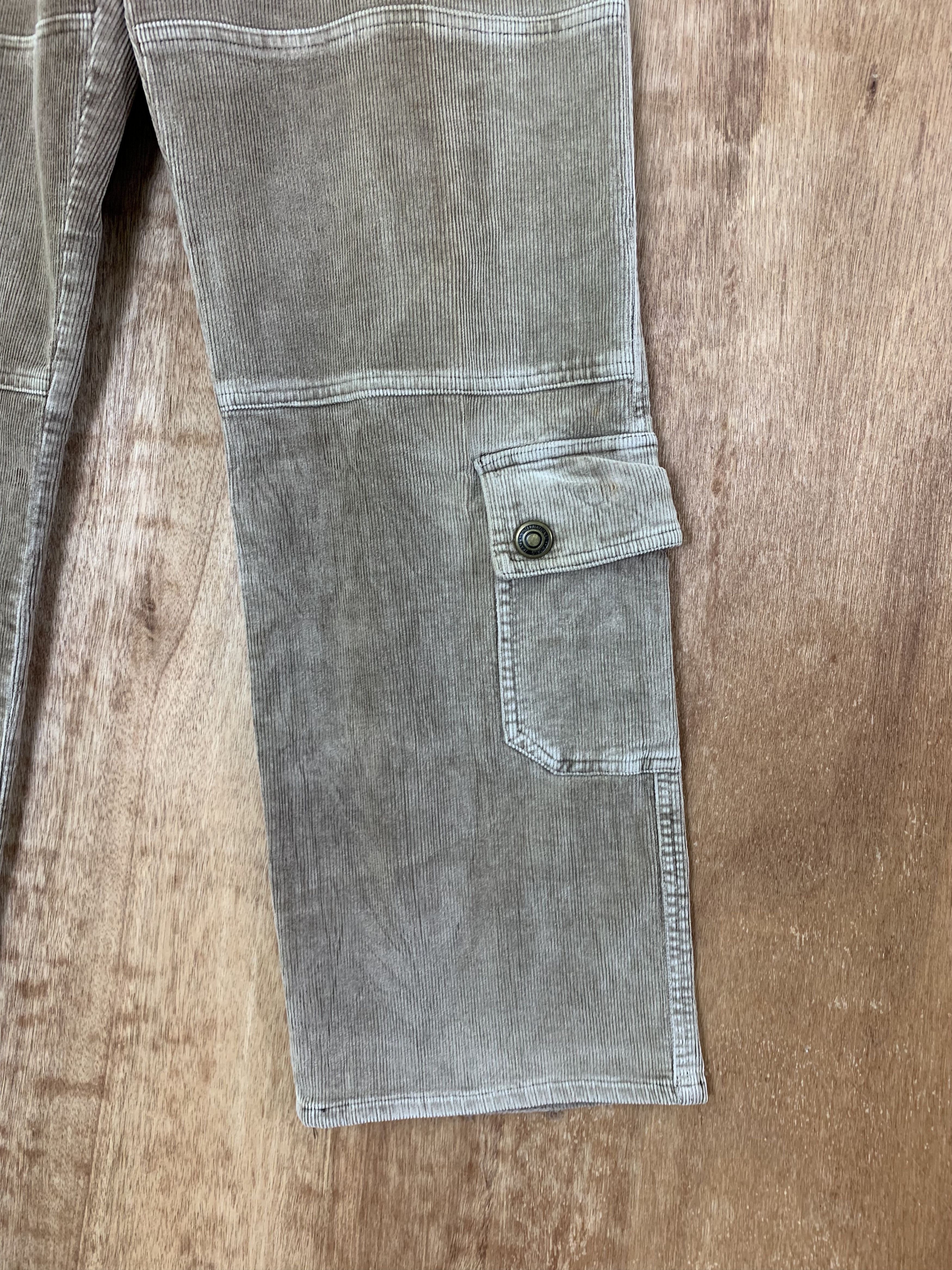 Japanese Brand Conduroy Double Knee Cargo Pants Mulitpocket Vintage Pants Size US 28 / EU 44 - 7 Thumbnail