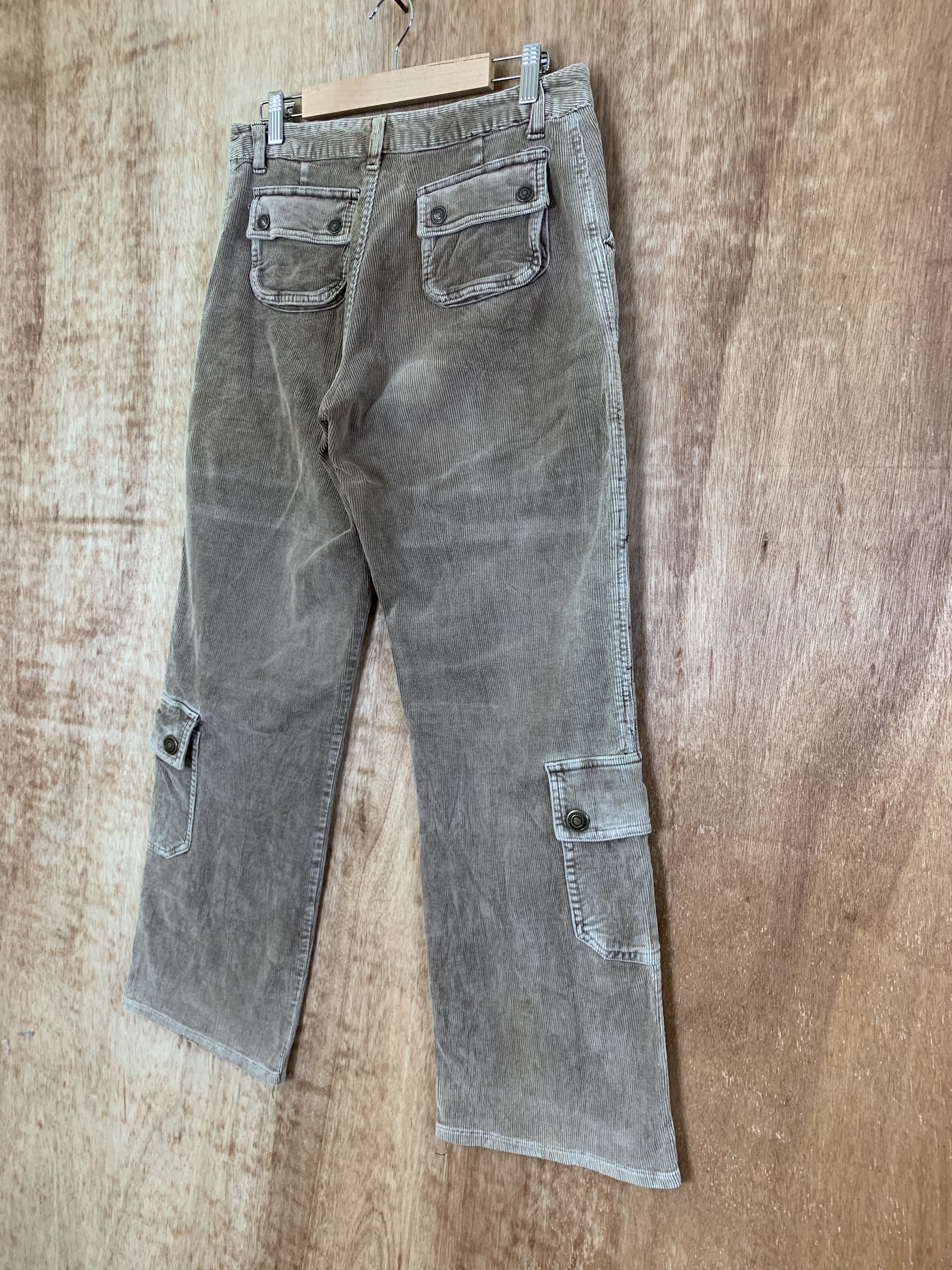 Japanese Brand Conduroy Double Knee Cargo Pants Mulitpocket Vintage Pants Size US 28 / EU 44 - 13 Thumbnail