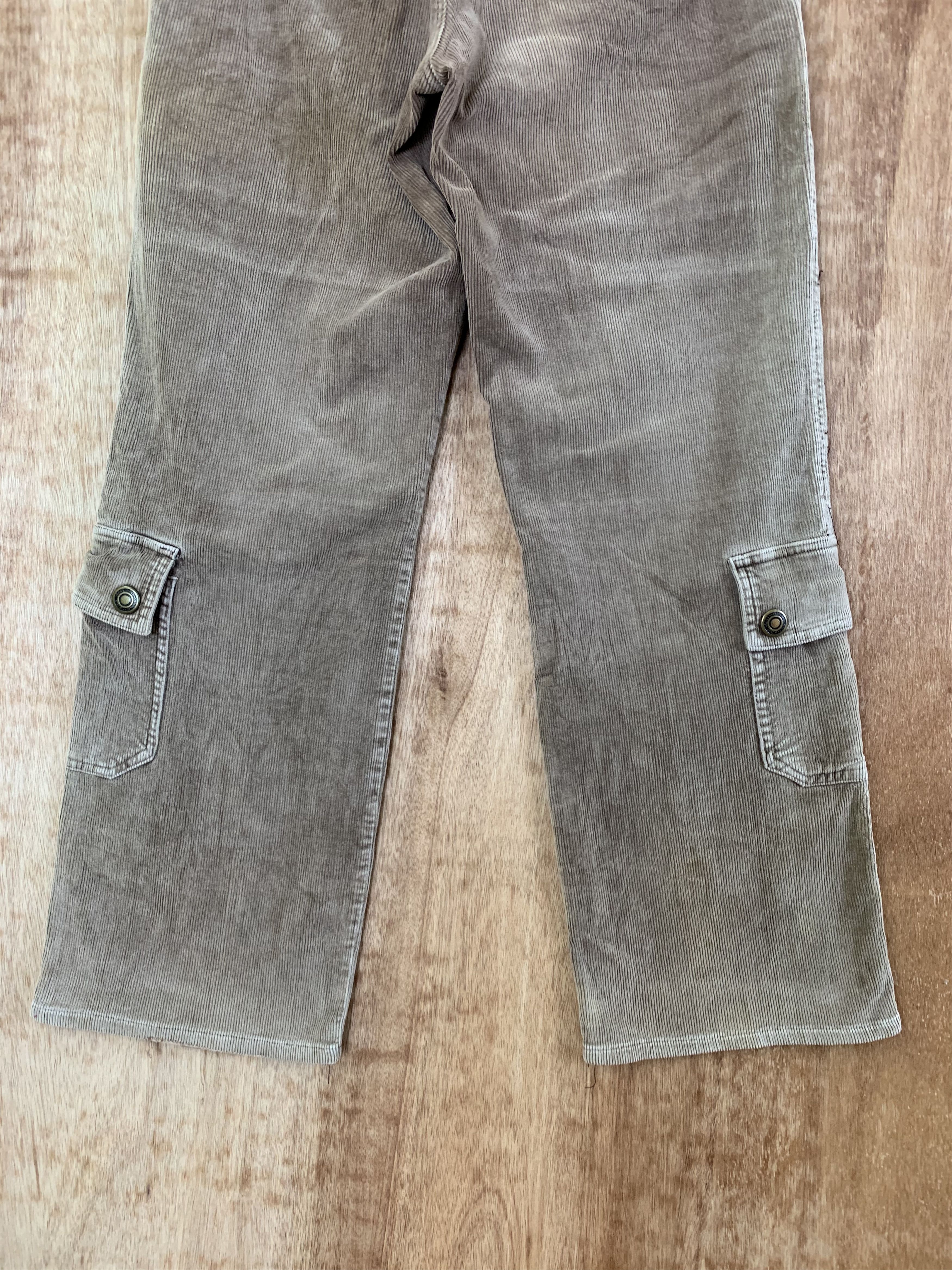 Japanese Brand Conduroy Double Knee Cargo Pants Mulitpocket Vintage Pants Size US 28 / EU 44 - 12 Thumbnail