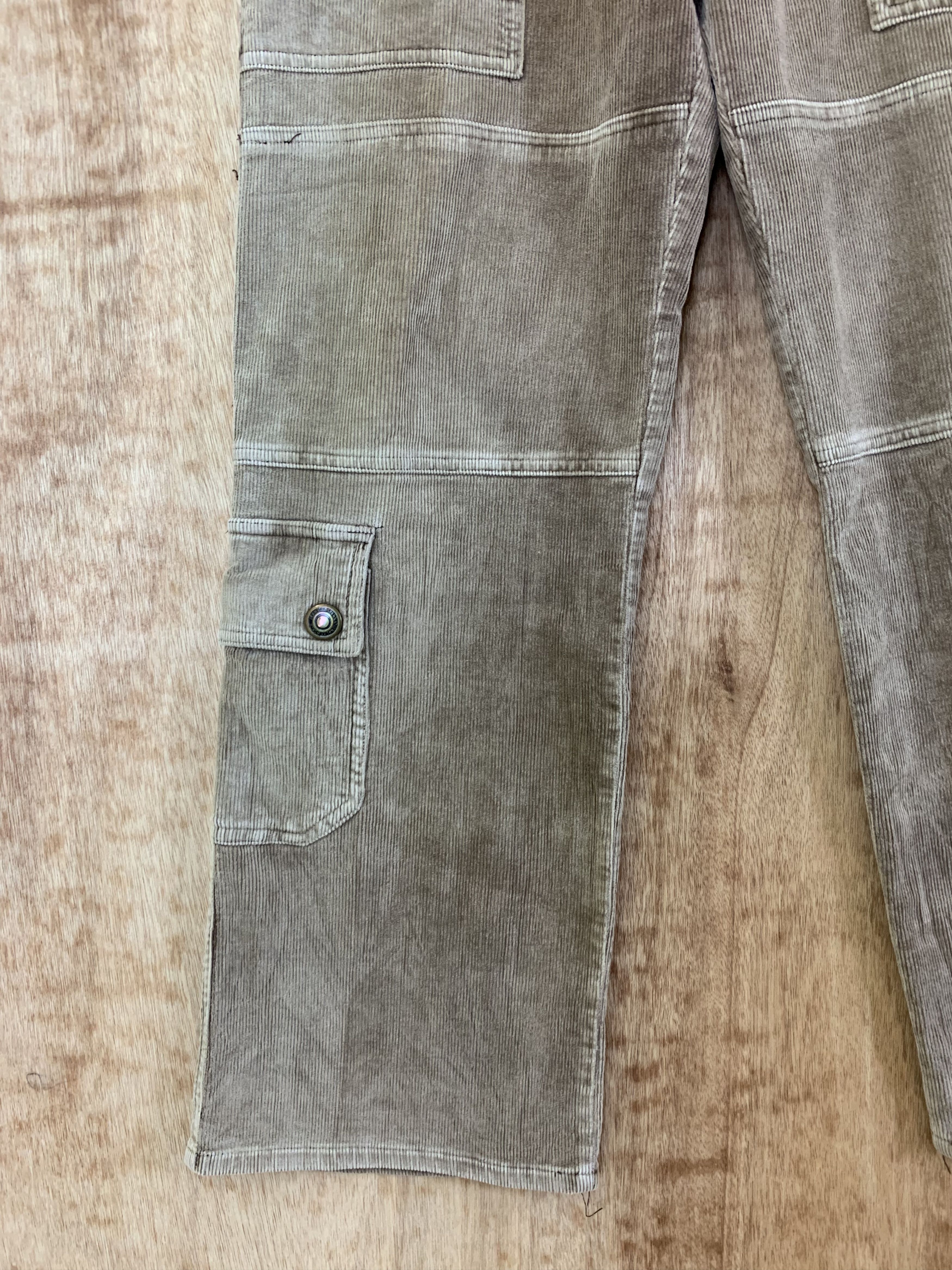 Japanese Brand Conduroy Double Knee Cargo Pants Mulitpocket Vintage Pants Size US 28 / EU 44 - 9 Thumbnail