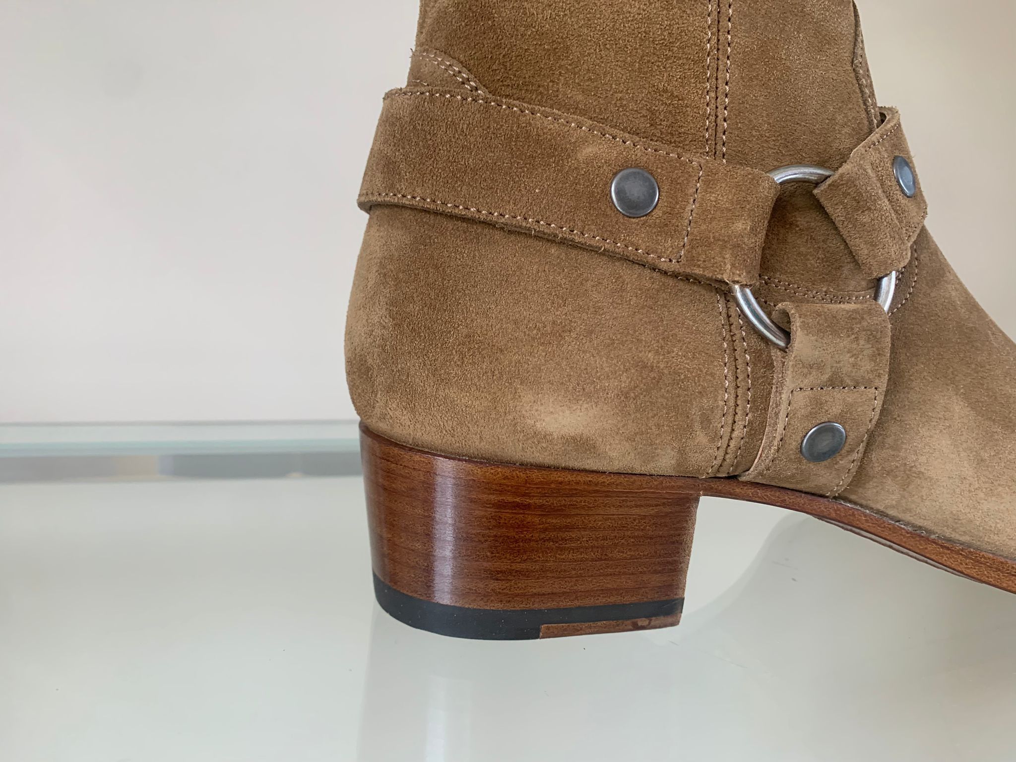 Saint Laurent Paris Wyatt Harness Boots in Light Brown Size US 6.5 / EU 39-40 - 5 Thumbnail