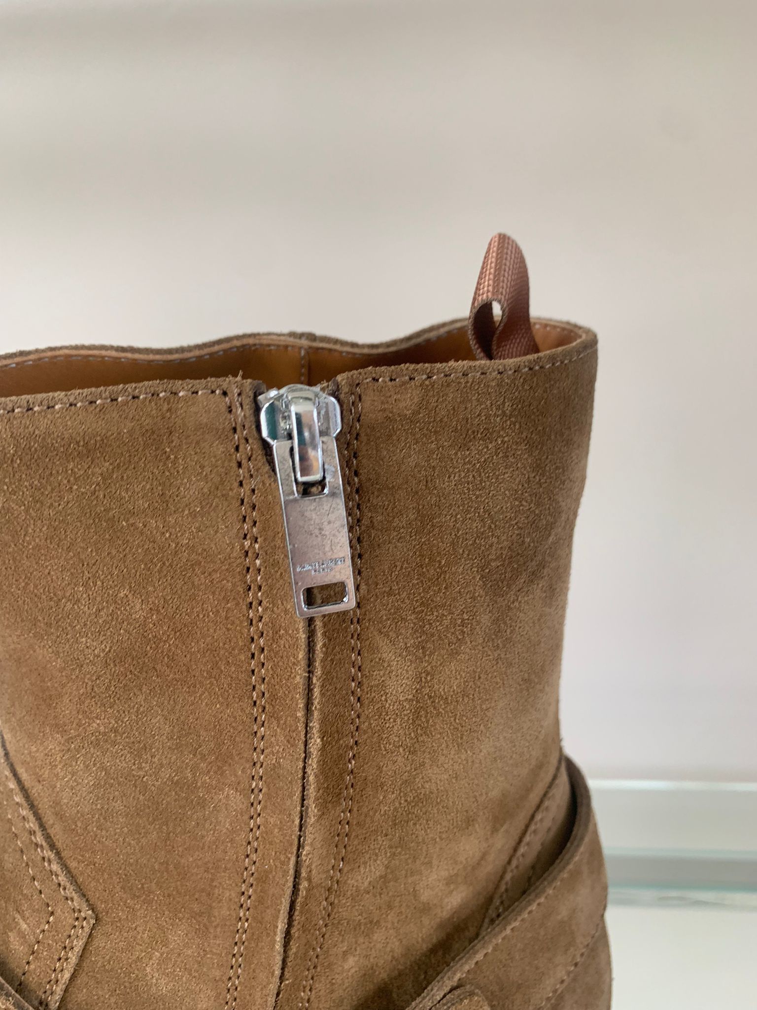 Saint Laurent Paris Wyatt Harness Boots in Light Brown Size US 6.5 / EU 39-40 - 8 Thumbnail