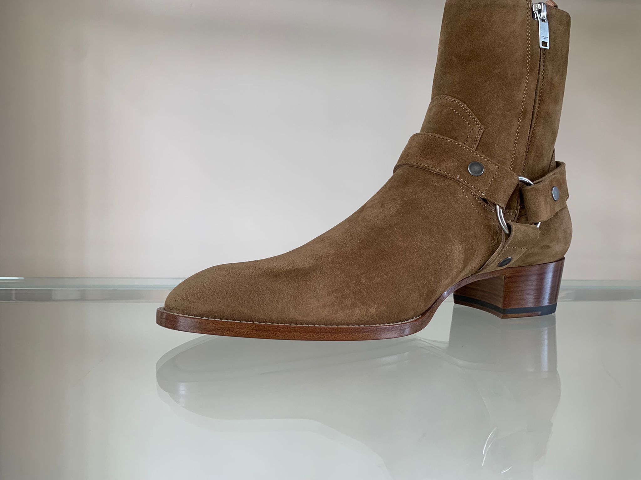 Saint Laurent Paris Wyatt Harness Boots in Light Brown Size US 6.5 / EU 39-40 - 7 Thumbnail