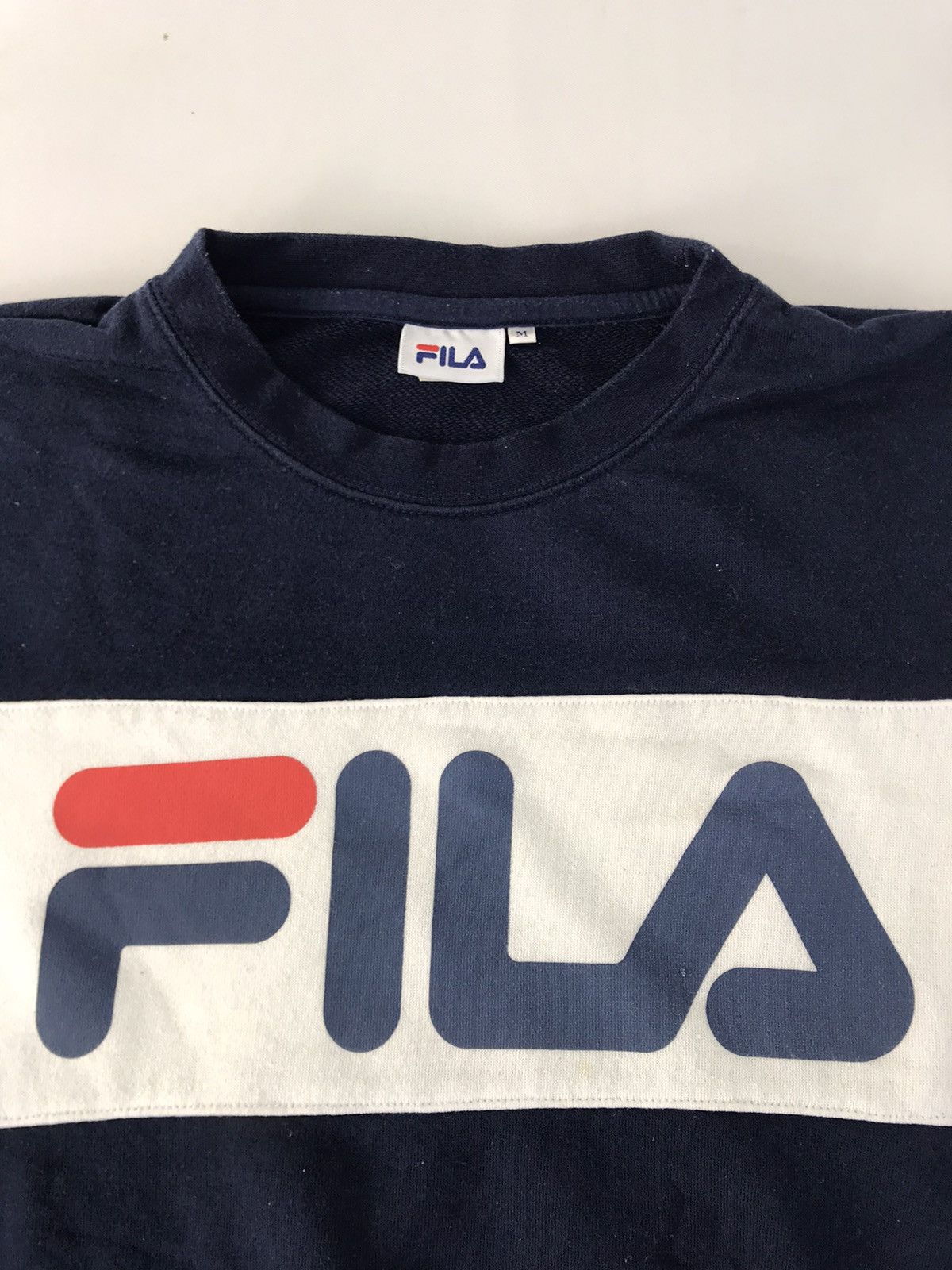 Fila Fila Spell Out Sweatshirt Pull Over Colour Block Size US M / EU 48-50 / 2 - 3 Thumbnail