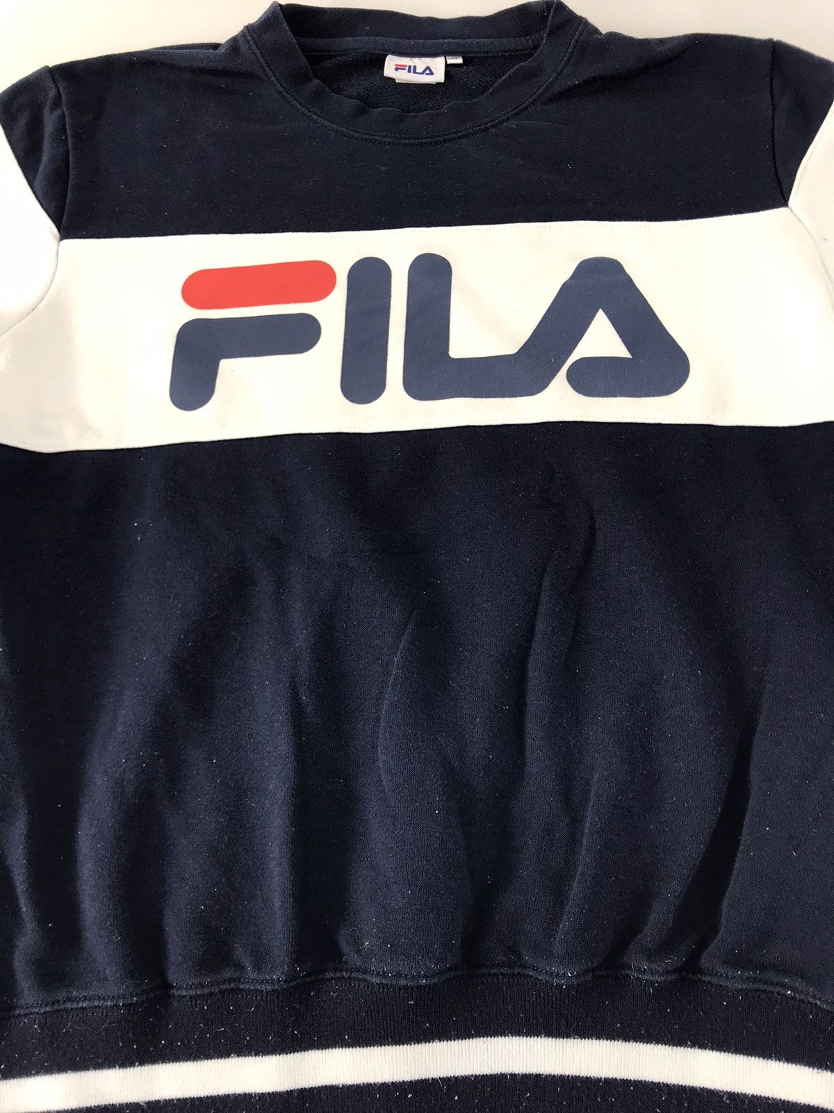 Fila Fila Spell Out Sweatshirt Pull Over Colour Block Size US M / EU 48-50 / 2 - 4 Thumbnail