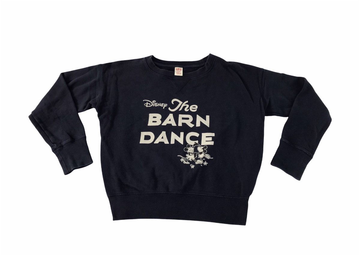 Cartoon Network Disney Mickey Mouse Barn Dance Sweatshirt Big Logo Printed Size US M / EU 48-50 / 2 - 1 Thumbnail