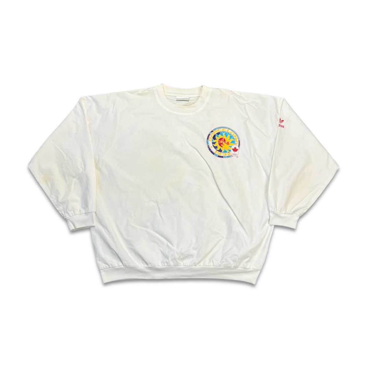 Adidas 1992 Adidas Barcelona Olympics Canada Sweatshirt Pullover Size US XL / EU 56 / 4 - 5 Thumbnail