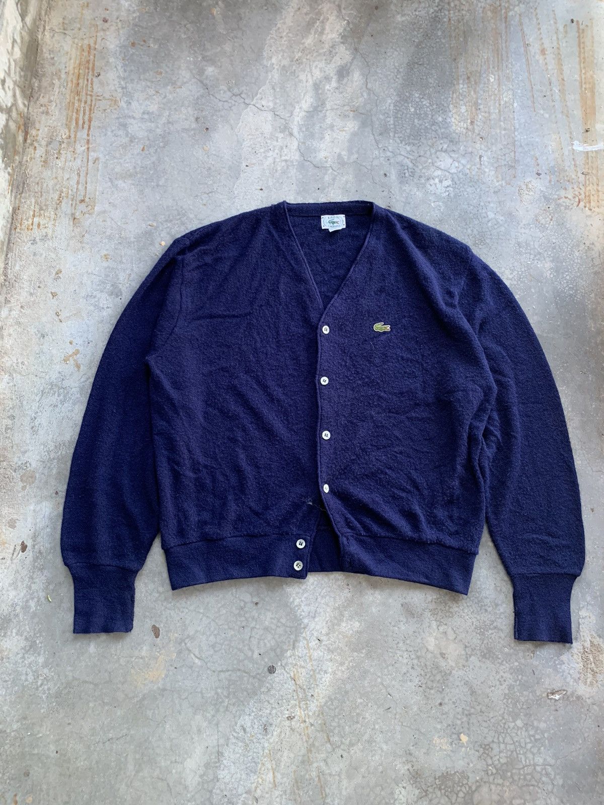 Lacoste Vintage Lacoste Made In Usa Wool Acrylic Cardigan Jacket Size US L / EU 52-54 / 3 - 1 Thumbnail