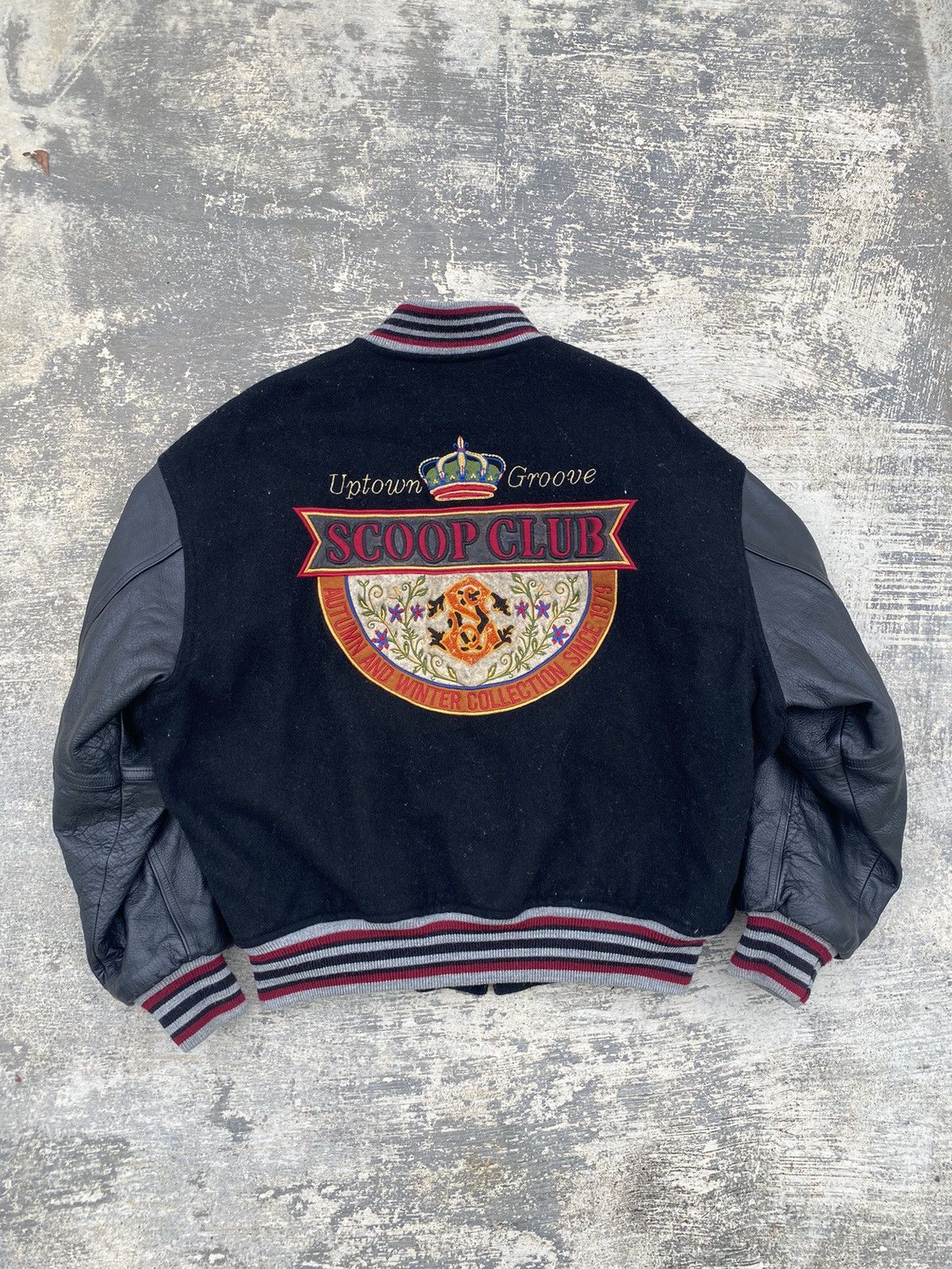 VINTAGE SCOOP JAPAN LETTERMAN COWBOY PUNK RAVE GORPCORE
