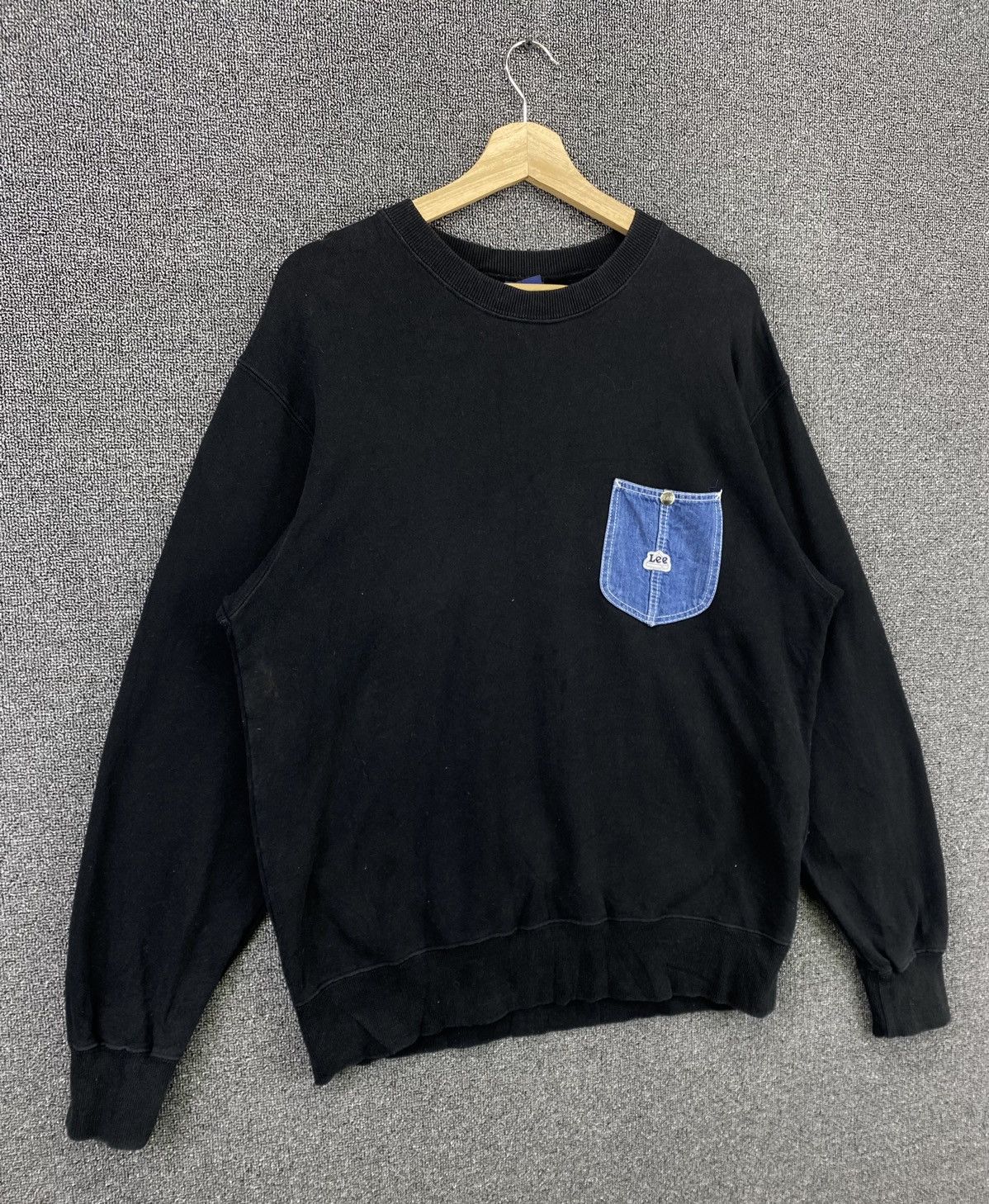 Lee Vintage Lee Denim Pocket Style Sweatshirt Size US L / EU 52-54 / 3 - 2 Thumbnail