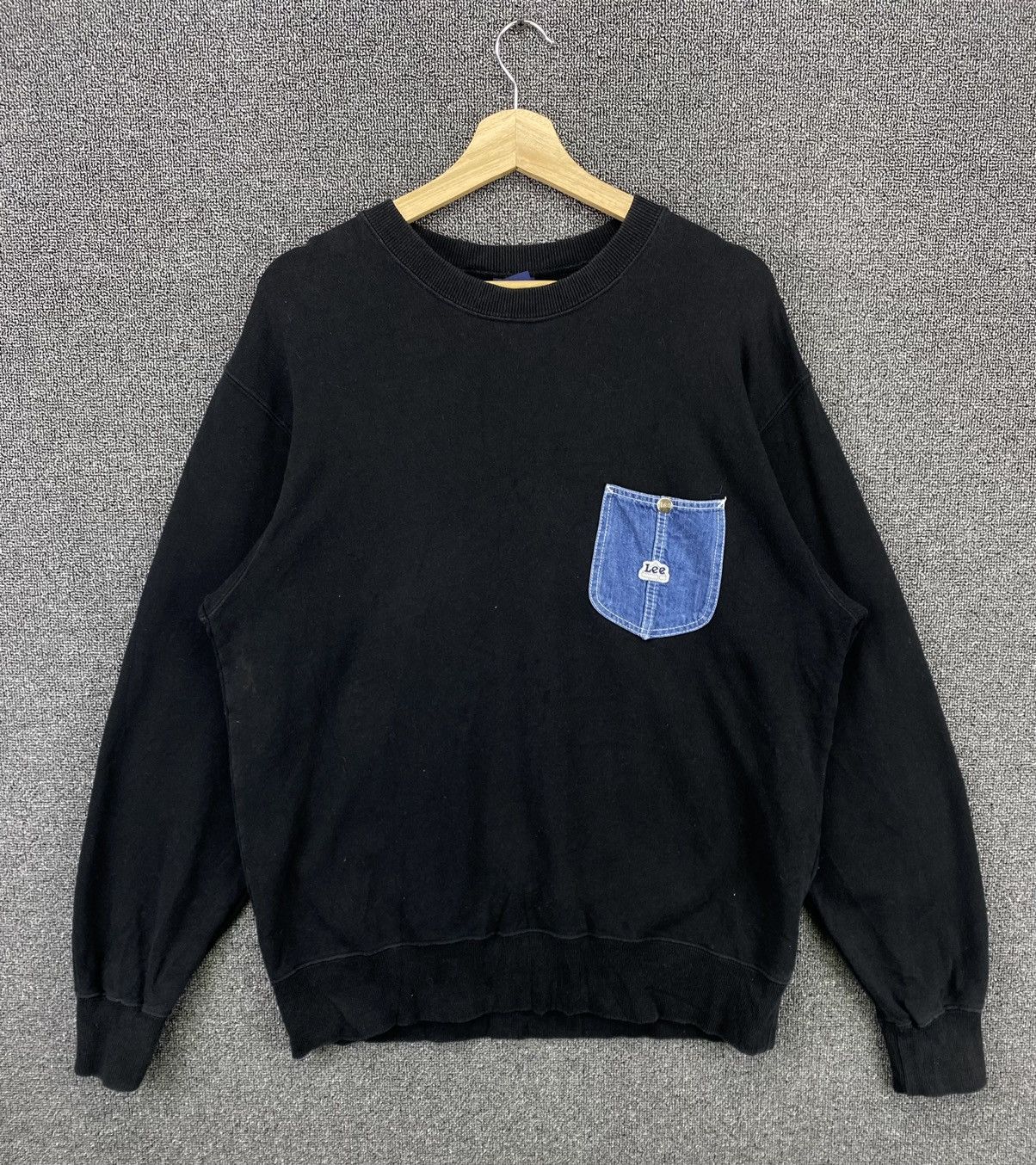 Lee Vintage Lee Denim Pocket Style Sweatshirt Size US L / EU 52-54 / 3 - 1 Thumbnail