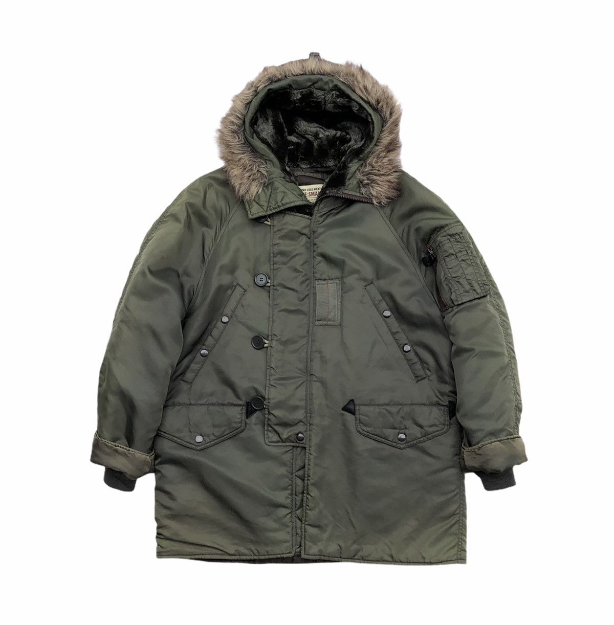 Avirex × Military × Vintage Extreme cold weather Avirex N-3B Military  Flight Arch Logo | Grailed