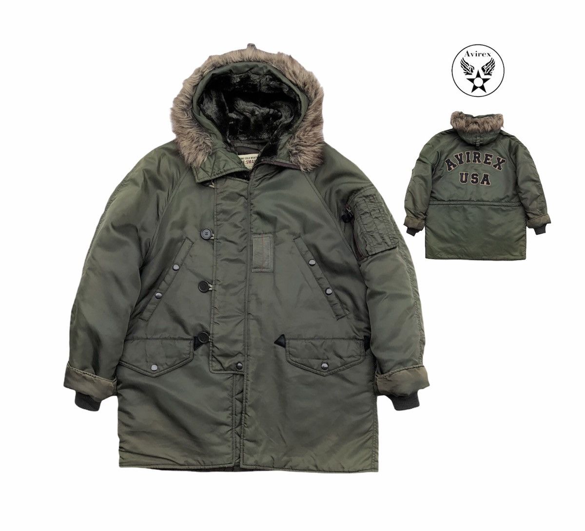 Avirex Extreme cold weather Avirex N-3B Military Flight Arch Logo Size US S / EU 44-46 / 1 - 2 Thumbnail