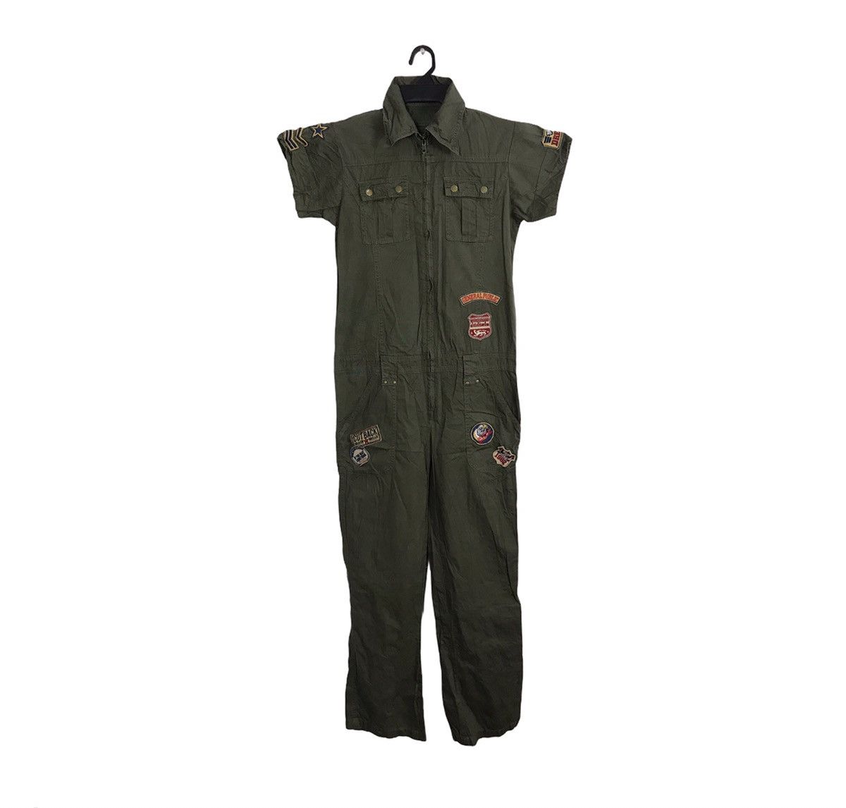 image of Vintage Coverall Khakis Pant Workwear Carpenter in Dark Green, Men's (Size 34)