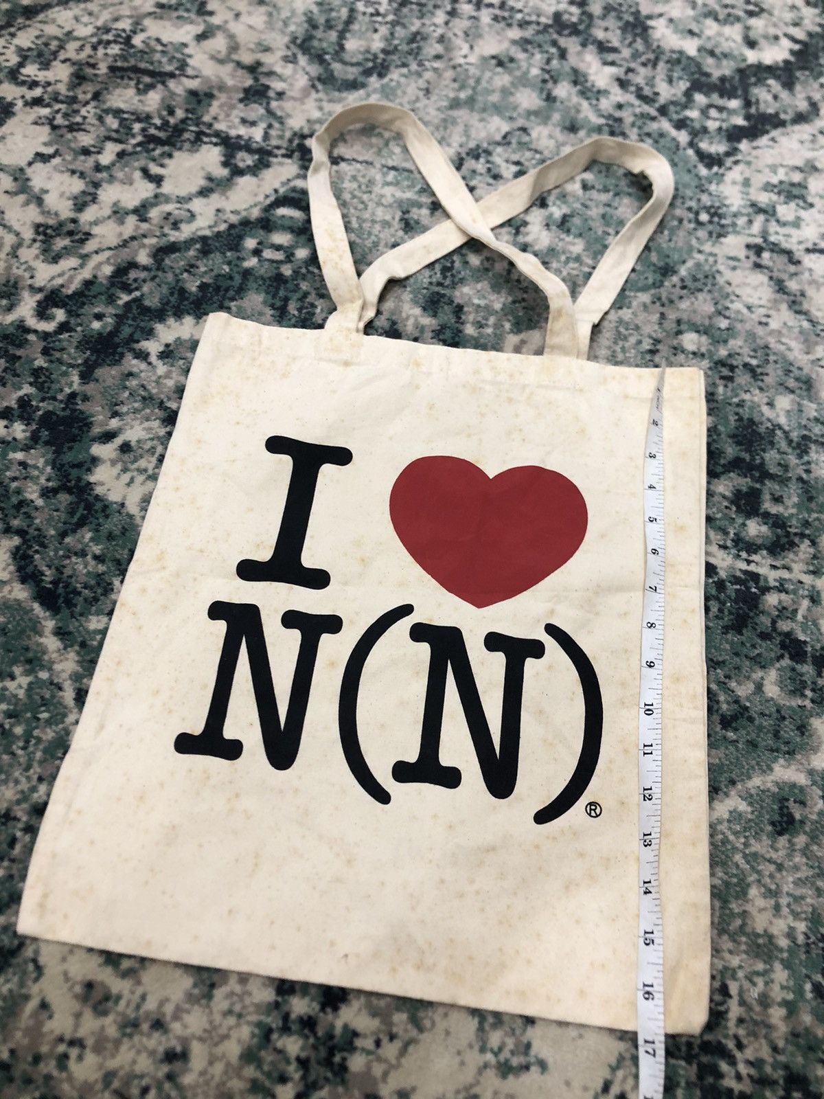 Number (N)ine Number (N)ine I Love Number (N)ine Tote Bag Size ONE SIZE - 7 Thumbnail