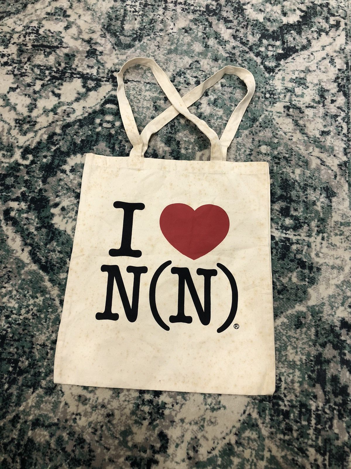 Number (N)ine Number (N)ine I Love Number (N)ine Tote Bag Size ONE SIZE - 4 Thumbnail