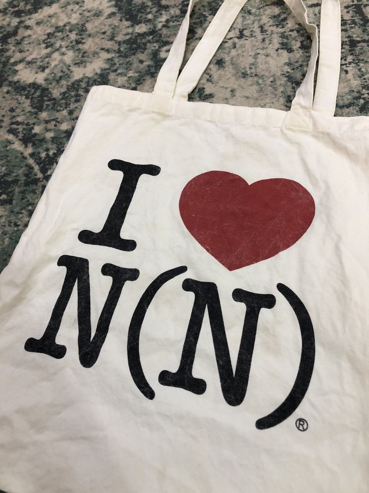 Number (N)ine Number (N)ine I Love Number (N)ine Tote Bag Size ONE SIZE - 10 Thumbnail