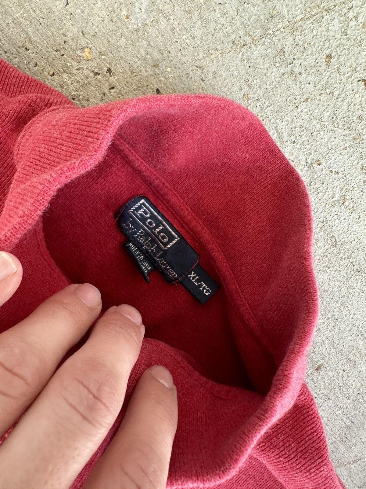Polo Ralph Lauren × Vintage Vintage Polo Ralph Lauren Quarter Zip Pullover Sweatshirt Size US L / EU 52-54 / 3 - 2 Thumbnail
