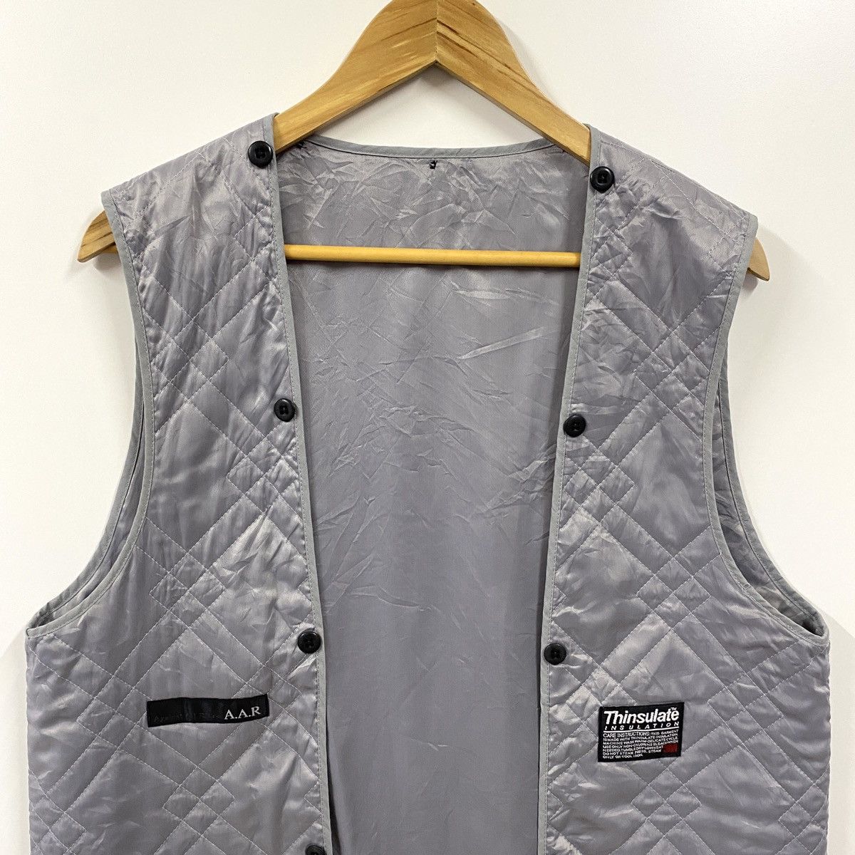 Yohji Yamamoto AAR Yohji Yamamoto Liner Vest Fishtail Thinsulate Light Vest Size US L / EU 52-54 / 3 - 3 Thumbnail