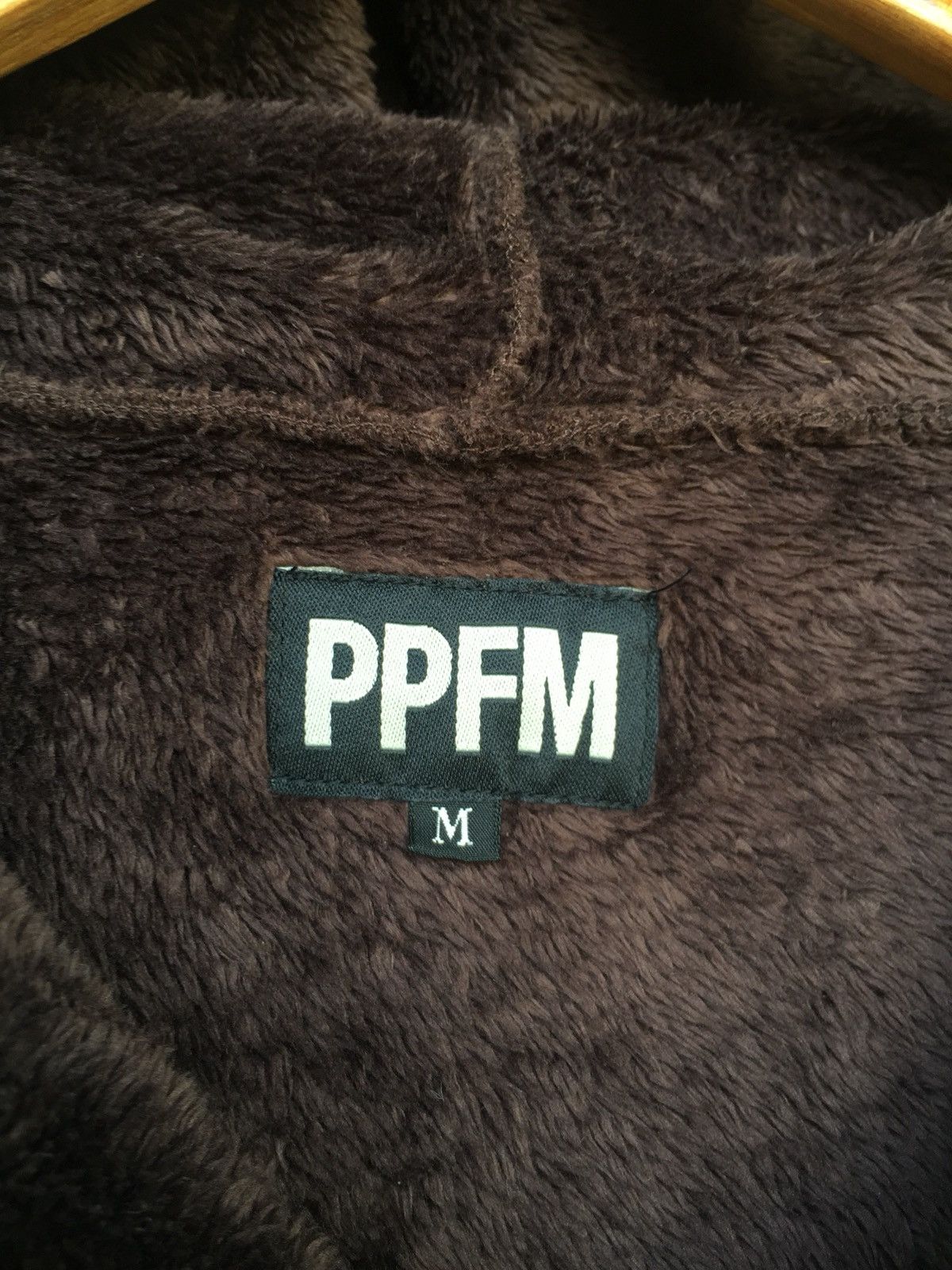 PPFM 90s PPFM 🇯🇵 Brown Fur Button Hooded Sweater Size US M / EU 48-50 / 2 - 6 Thumbnail