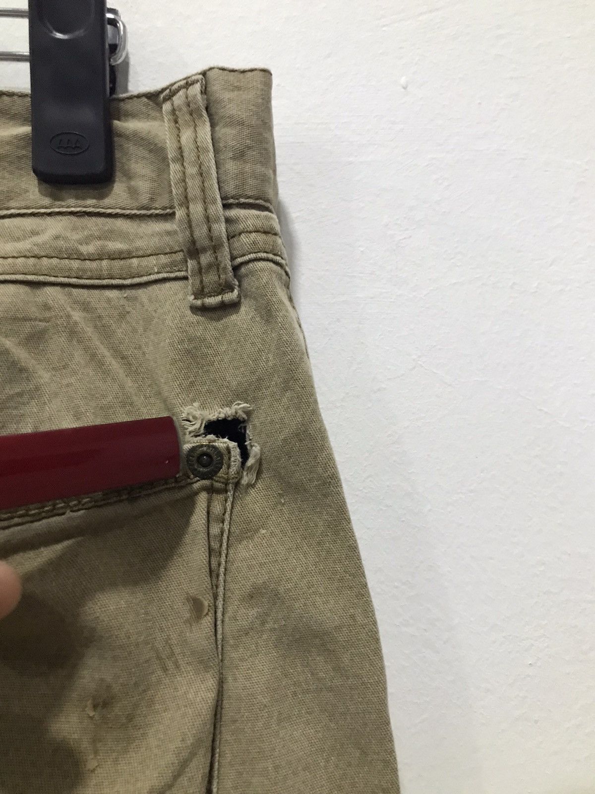 Japanese Brand IZ7250 Faded distressed Cargo Multipocket pants Size US 30 / EU 46 - 17 Thumbnail