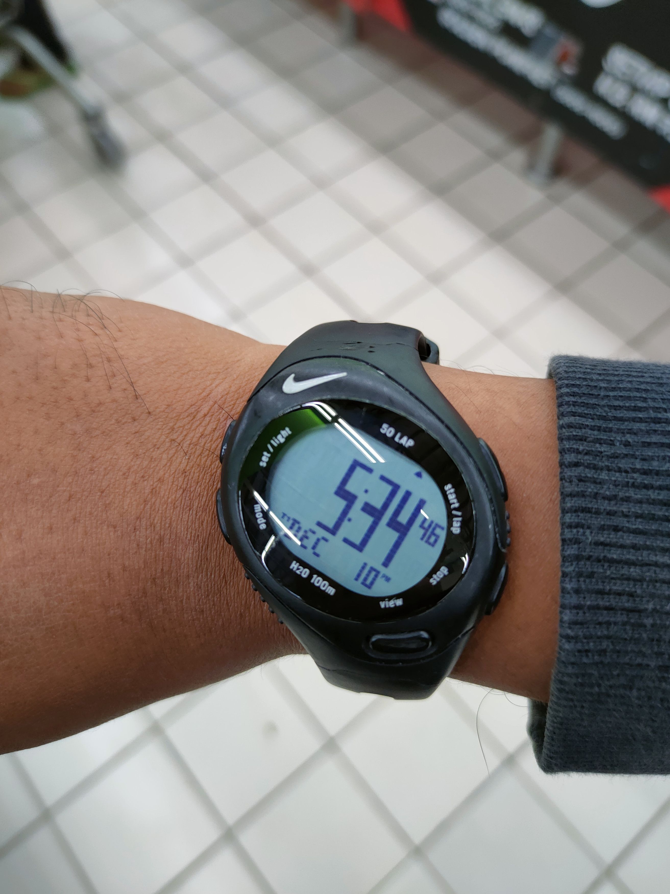 image of Dl Nike Bowerman Series Digital Vintage Sportwatch J000Ls2 in Black, Men's