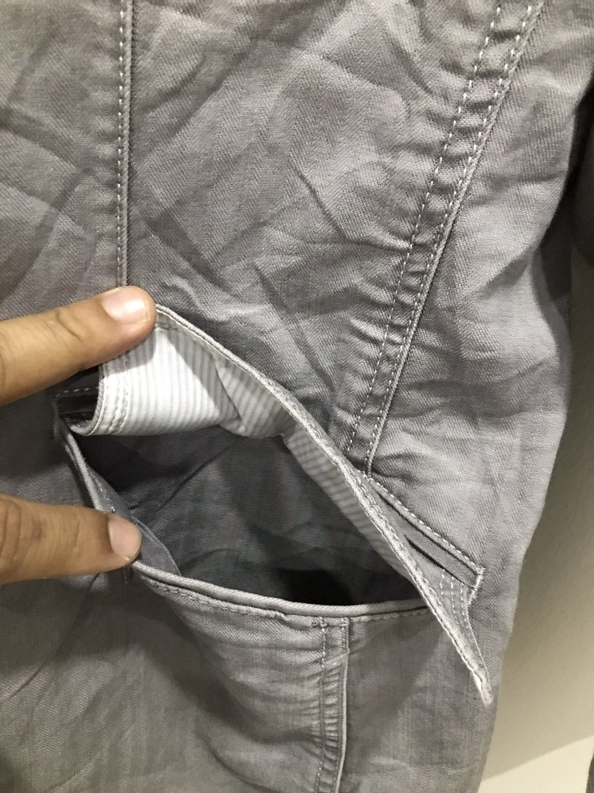Japanese Brand Intermezzo grey casual Blazer Size 38R - 10 Thumbnail