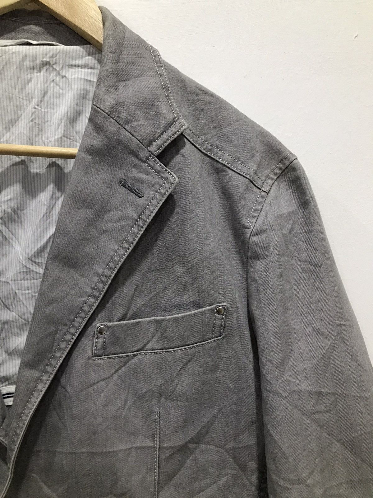 Japanese Brand Intermezzo grey casual Blazer Size 38R - 9 Thumbnail