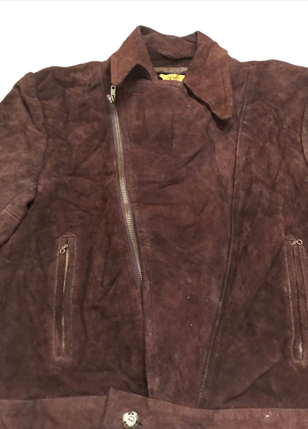 Vintage Vtg 80s Victoria double collar leather jacket Size US S / EU 44-46 / 1 - 3 Thumbnail