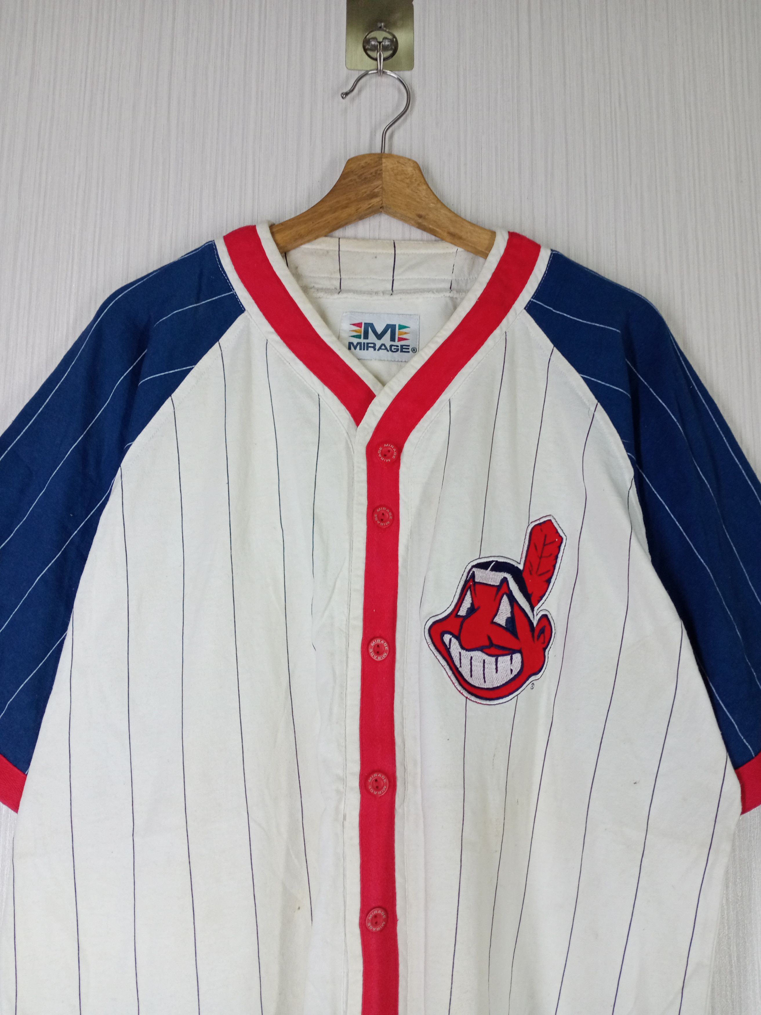 Mirage VINTAGE MLB CLEVELAND INDIANS MIRAGE JERSEY Size US XL / EU 56 / 4 - 2 Thumbnail