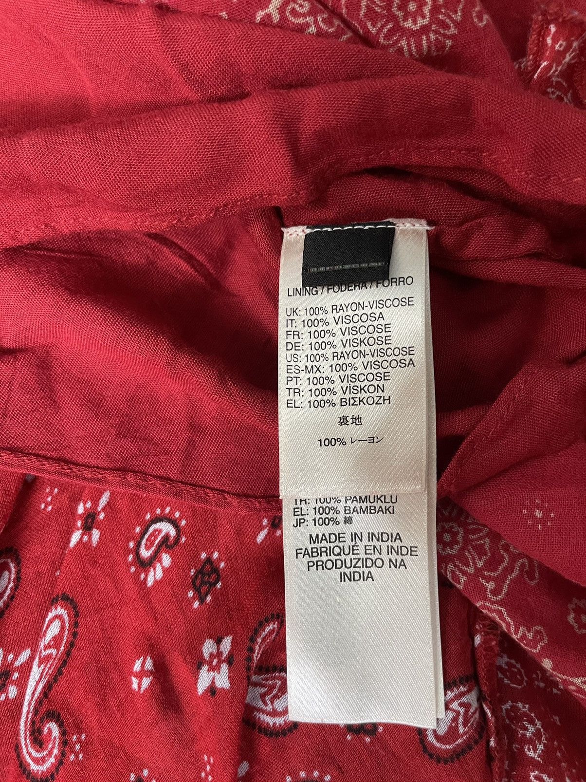 Diesel × Vintage Diesel avant garde bandana print red dress (298$ RRP) Size XS / US 0-2 / IT 36-38 - 10 Thumbnail