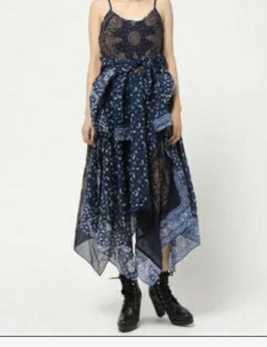 Diesel × Vintage Diesel avant garde bandana print red dress (298$ RRP) Size XS / US 0-2 / IT 36-38 - 16 Thumbnail