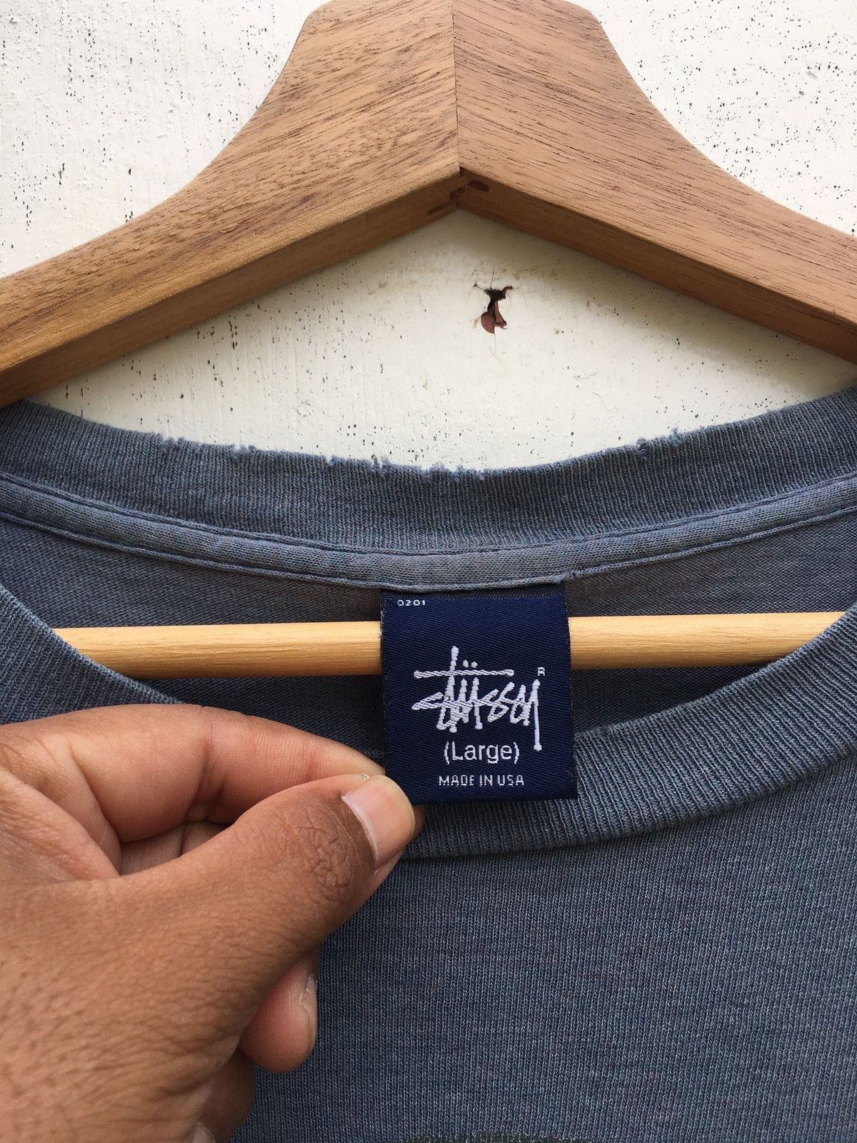 Stussy Vintage Rare Stussy Big Logo Printed Tshirt Size US L / EU 52-54 / 3 - 8 Thumbnail