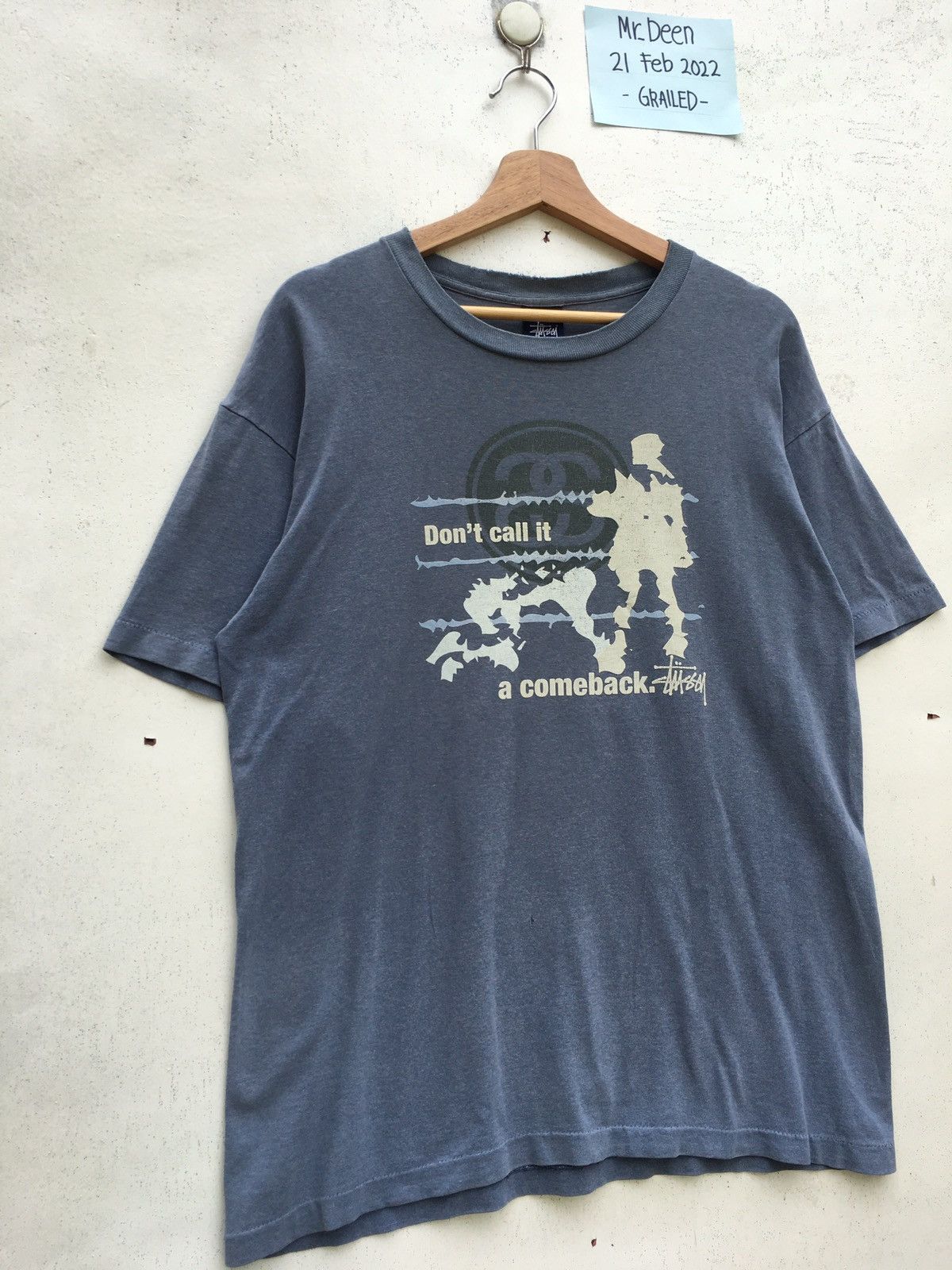 Stussy Vintage Rare Stussy Big Logo Printed Tshirt Size US L / EU 52-54 / 3 - 3 Thumbnail